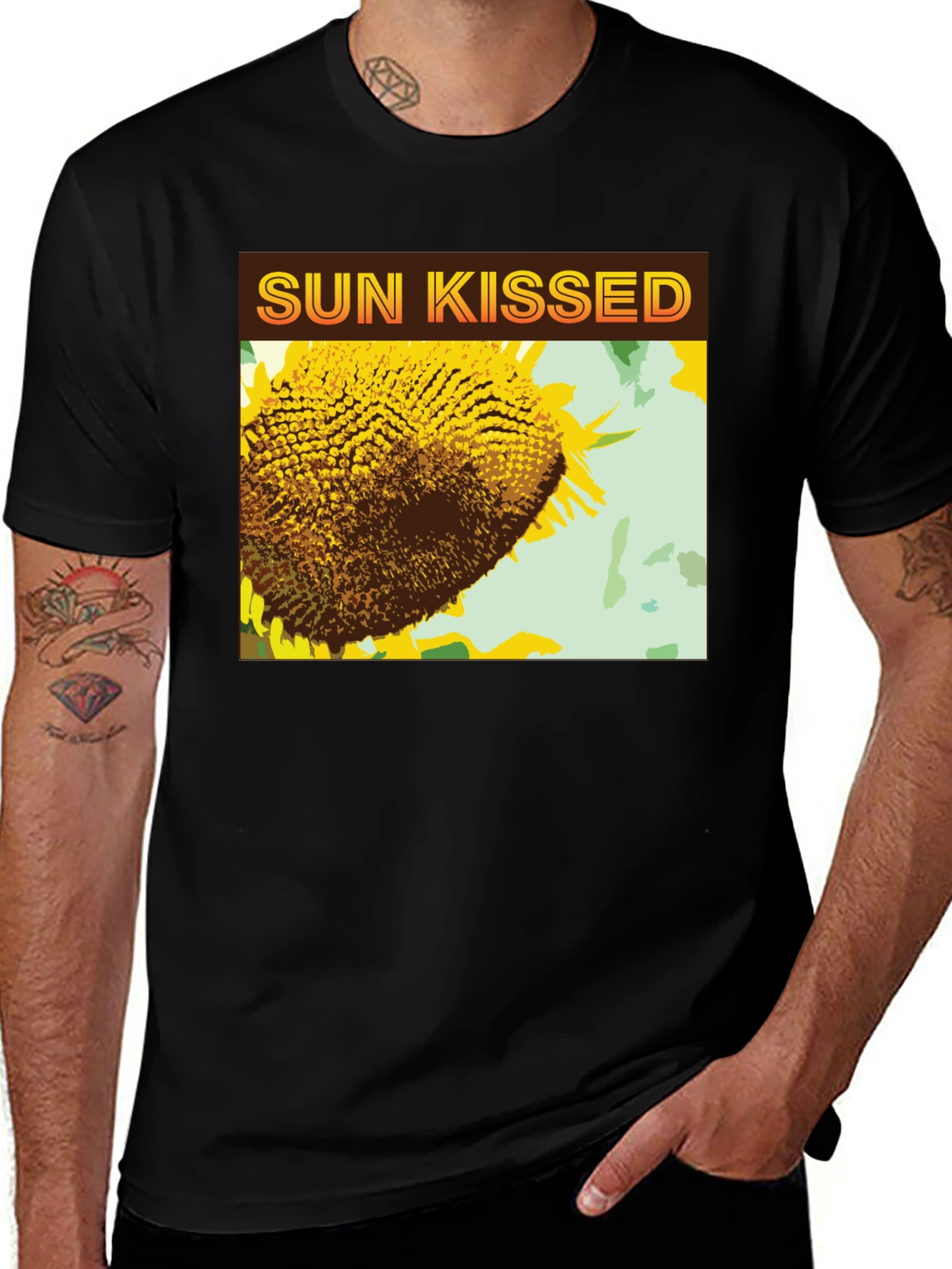 Variant 10 of Sun Kissed Sunflower Graphic Tee - Unisex