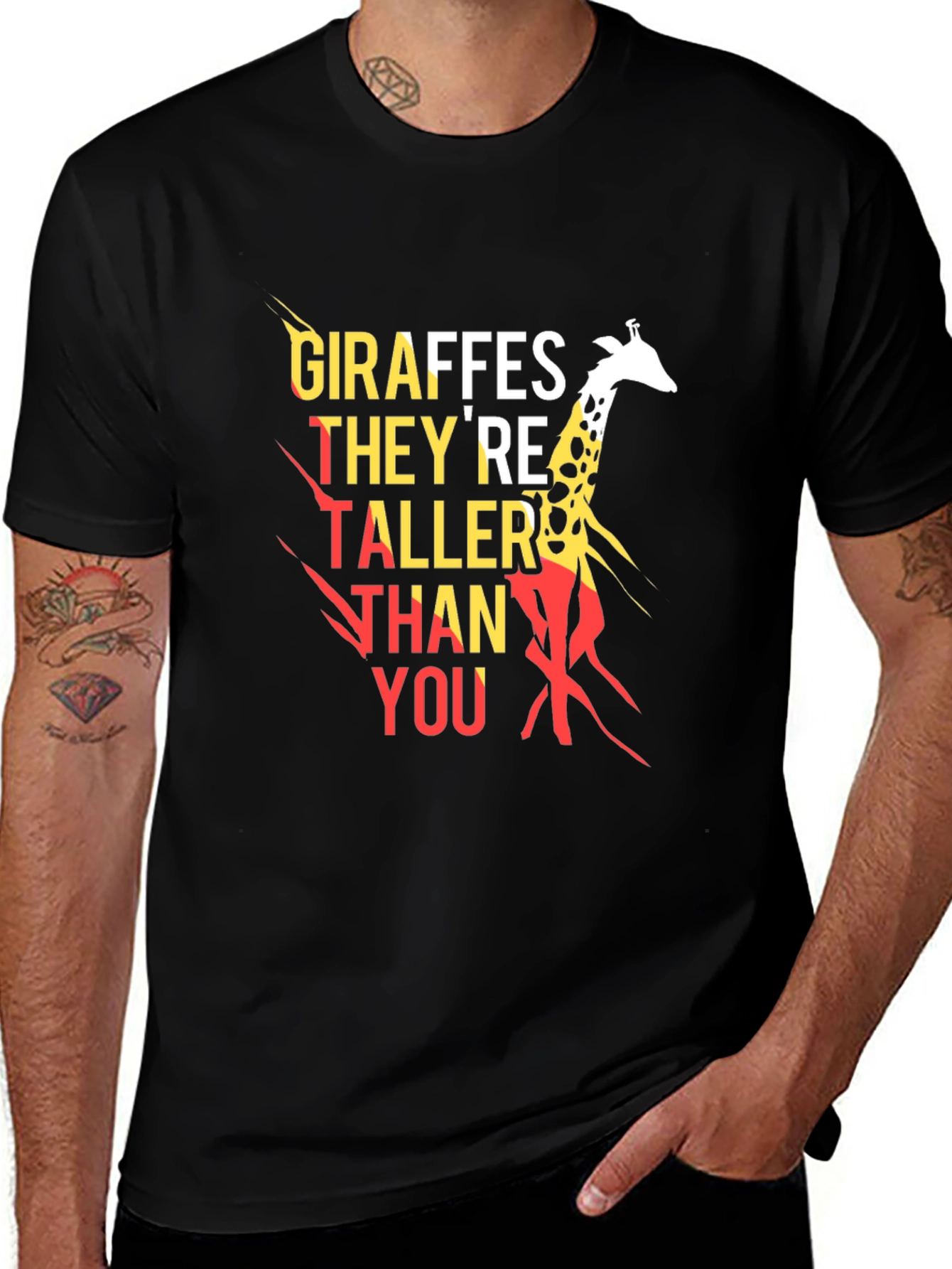 Variant 2 of Giraffes They're Taller Than You T-Shirt