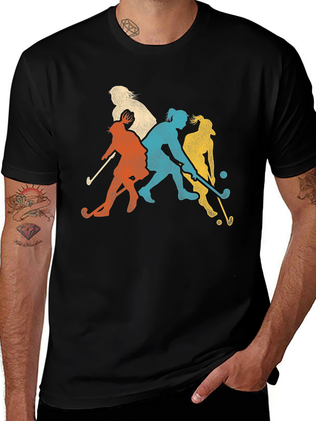 Variant 16 of Retro Field Hockey T-Shirt