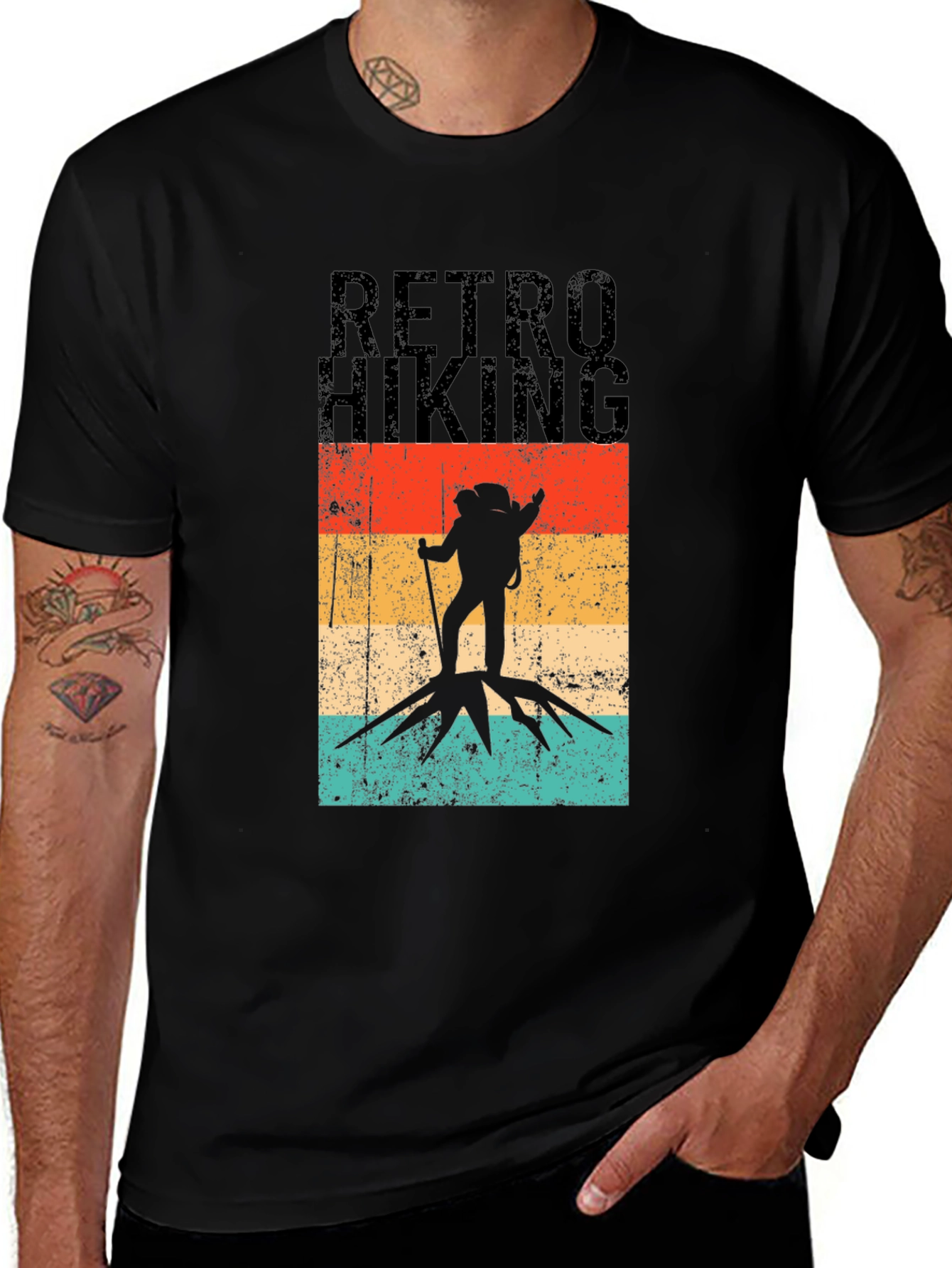 Variant 4 of Retro Hiking Graphic T-Shirt - Adventure Style