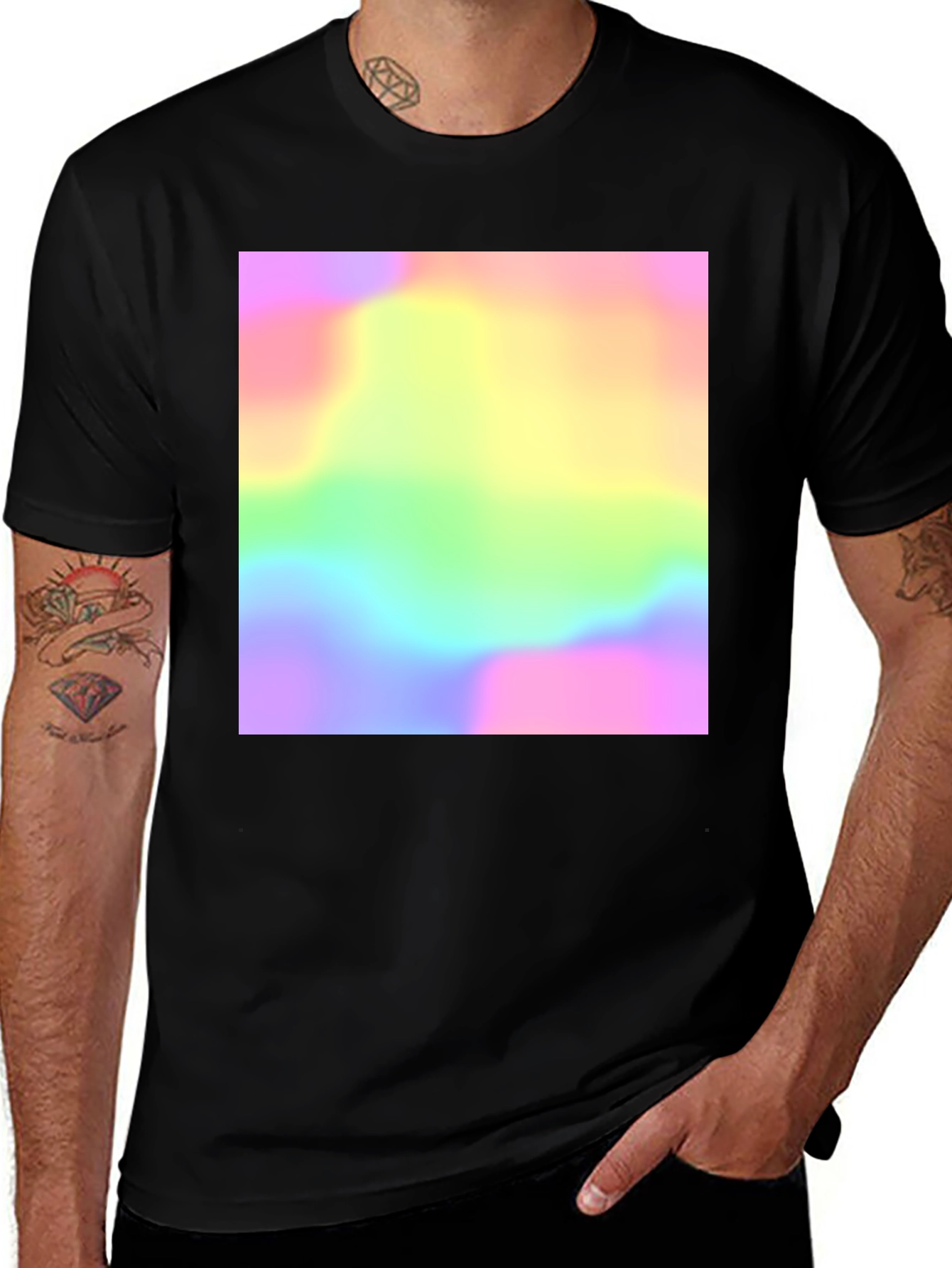 Variant 15 of Vibrant Spectrum T-Shirt - Soft Blend Cotton Tee