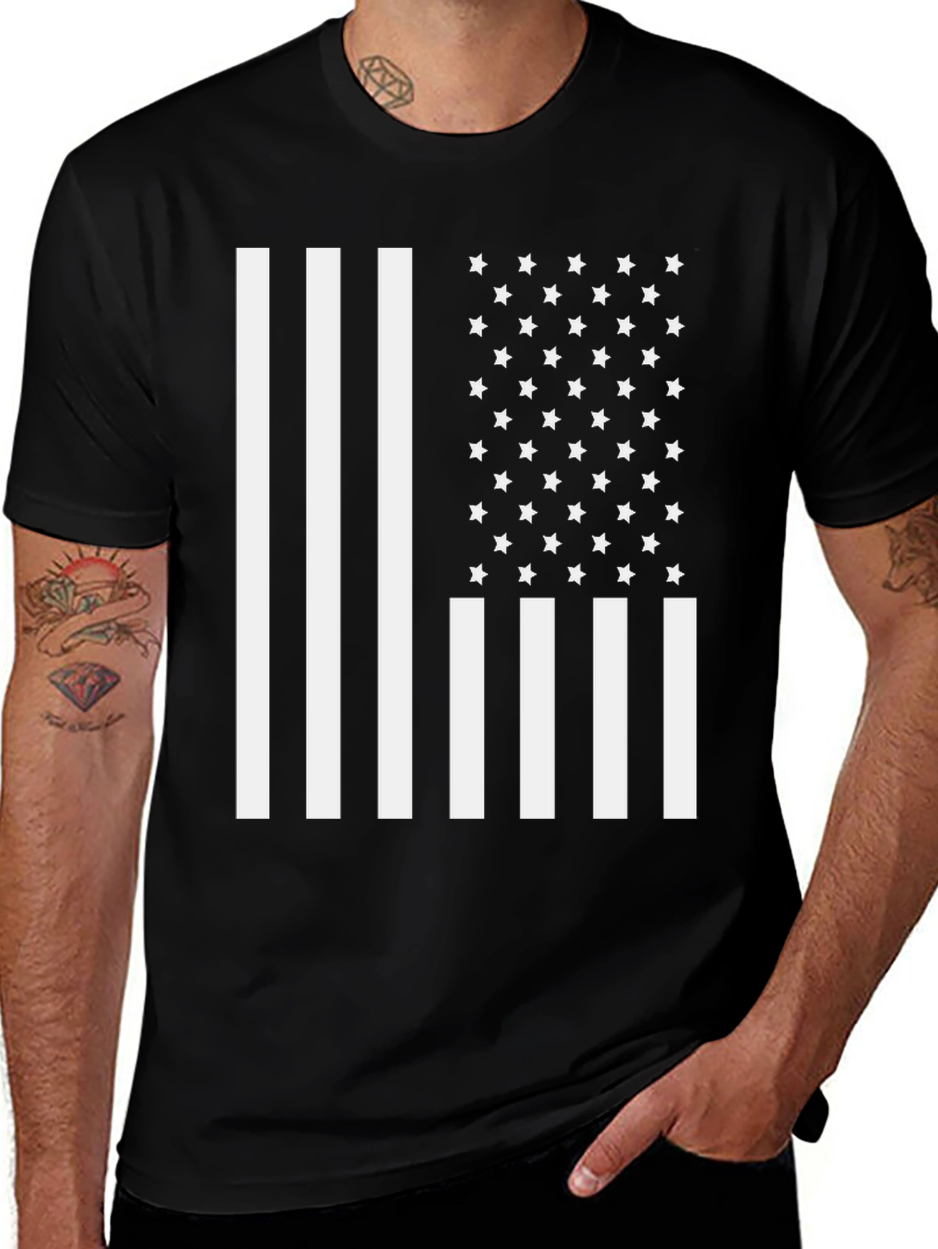 Variant 26 of American Flag Graphic T-Shirt - Patriotic USA Pride