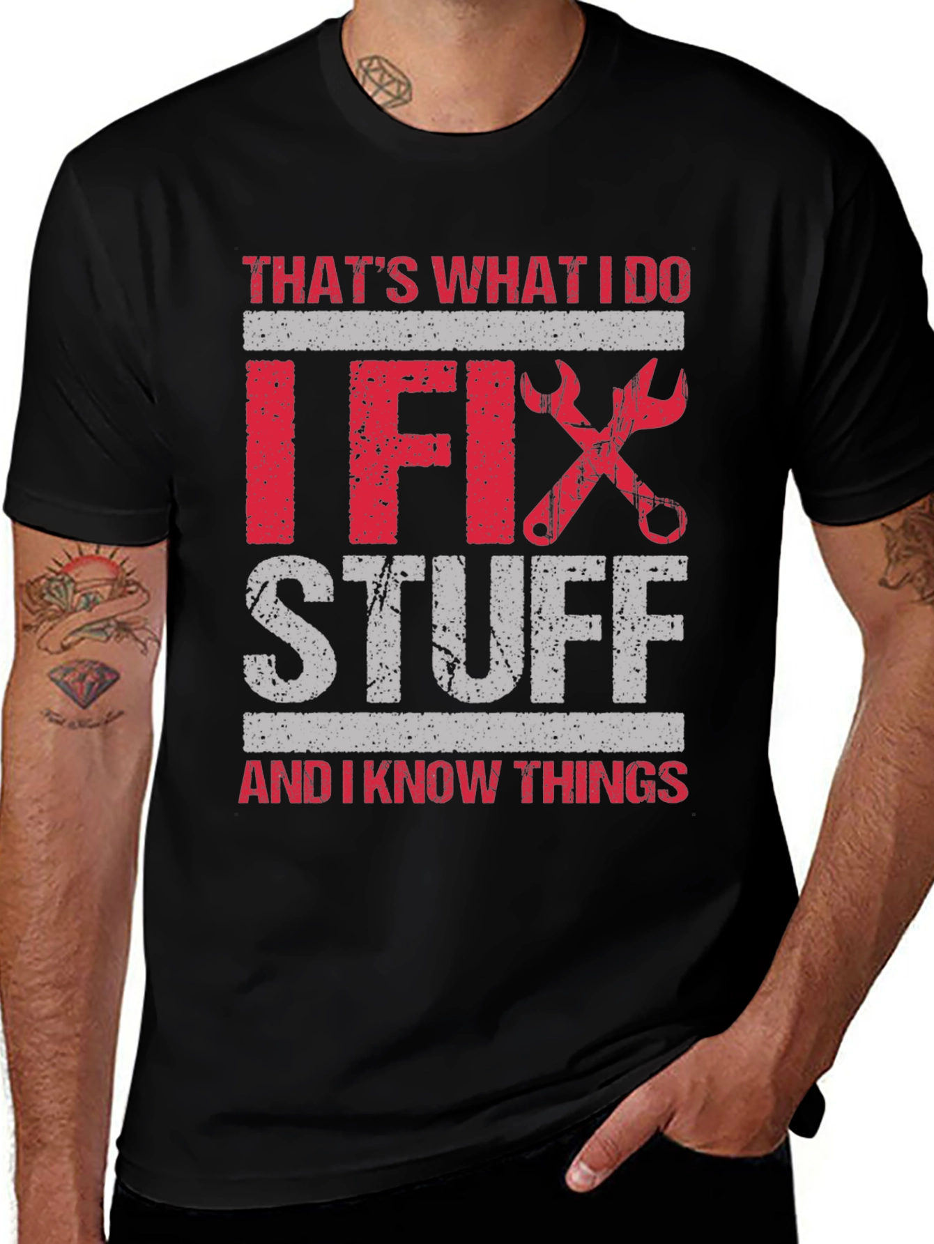 Variant 29 of I Fix Stuff T-Shirt: Humorous Gift for Handyman