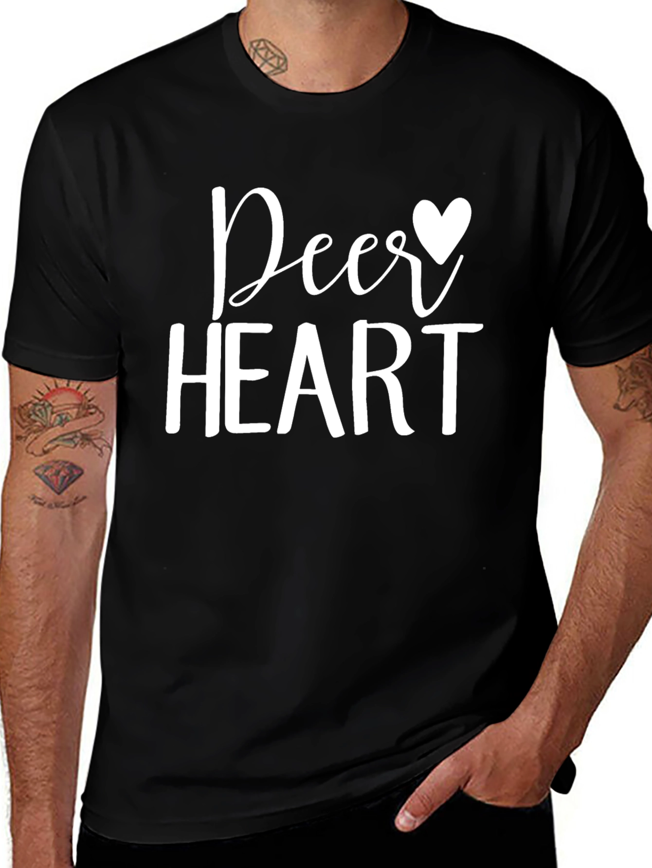 Variant 9 of Dear Heart Graphic Tee - Soft Cotton Blend