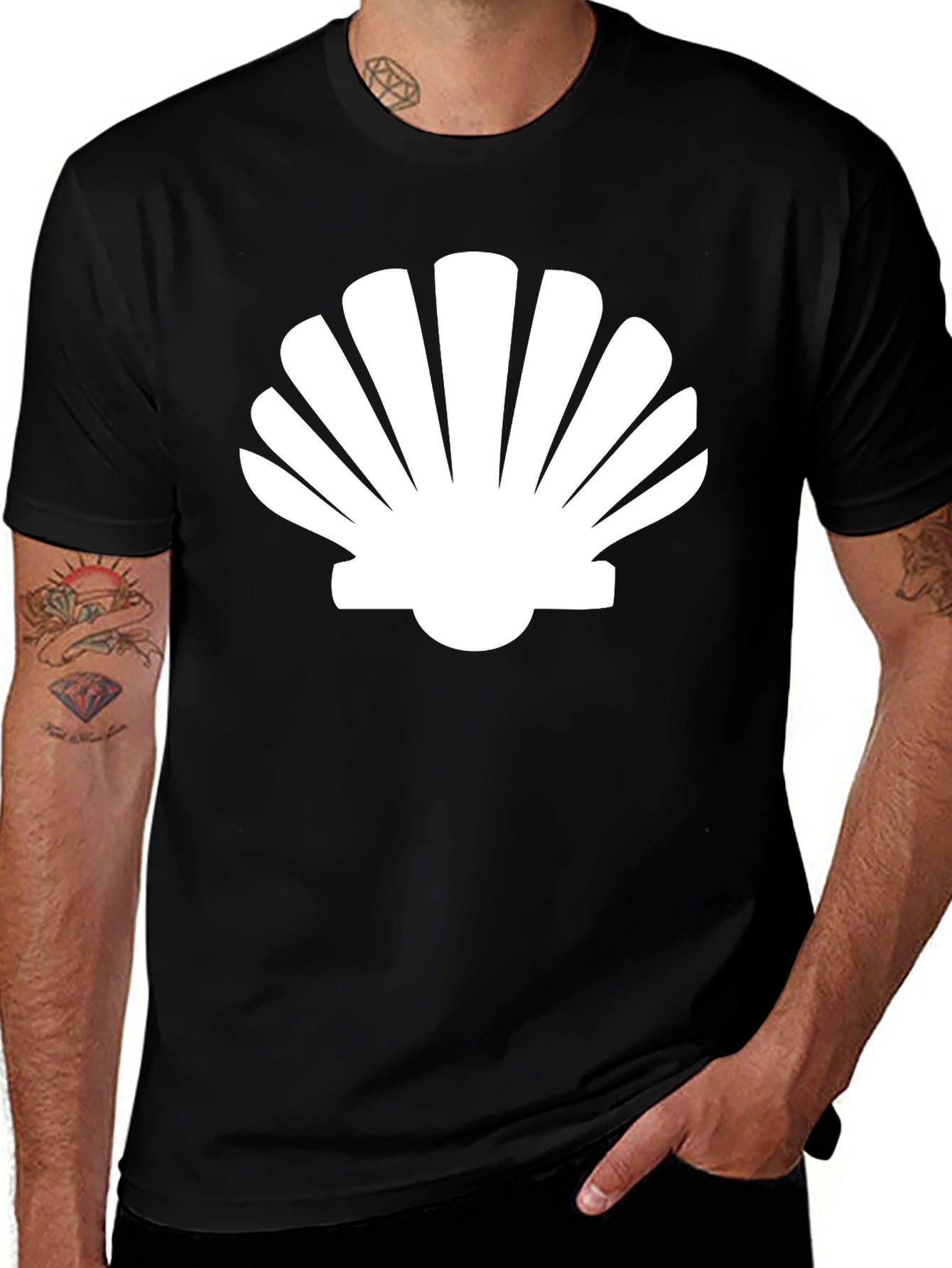 Variant 2 of Shell Graphic Tee - Black