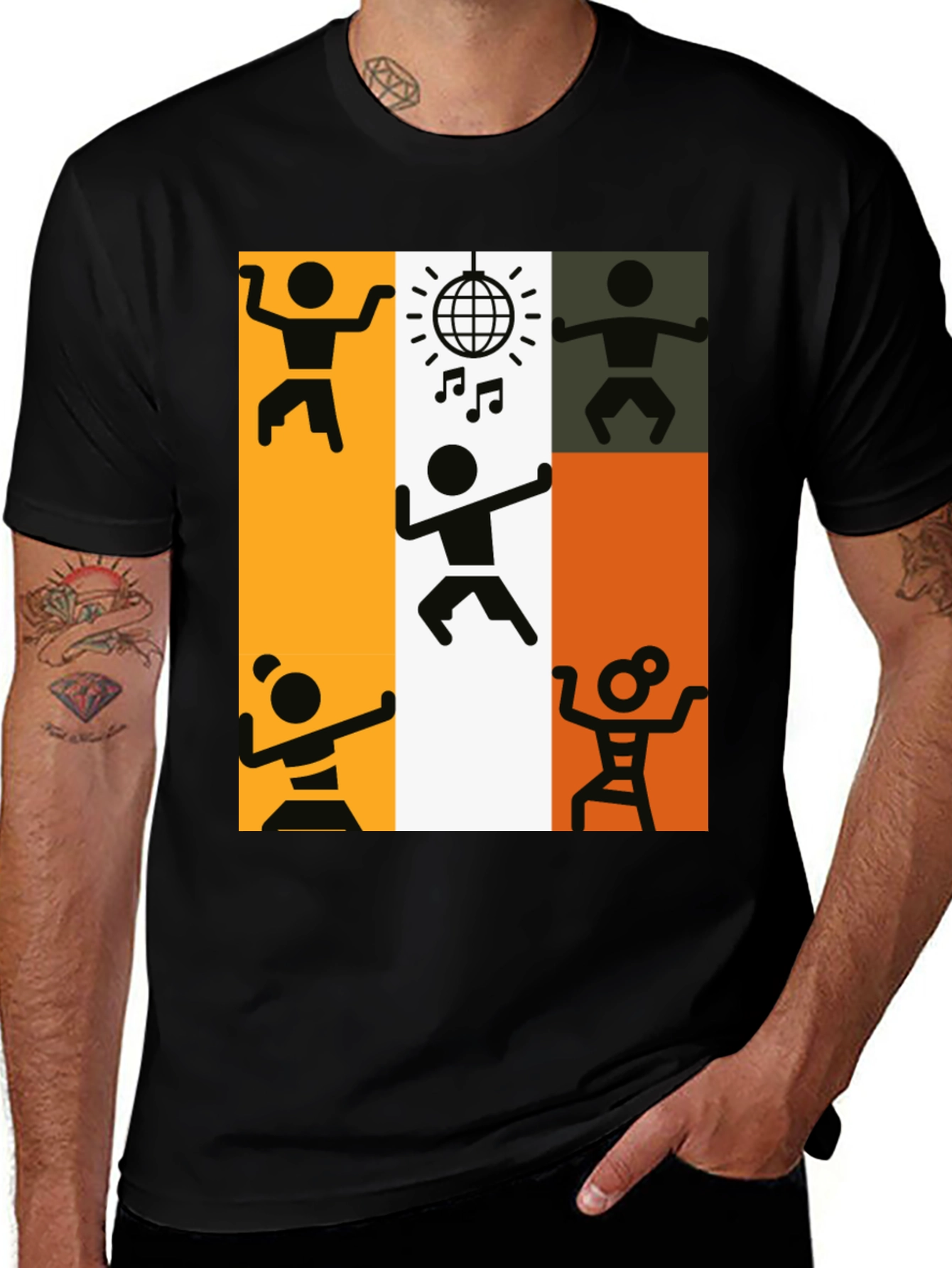 Variant 18 of Dancing Icons Tee