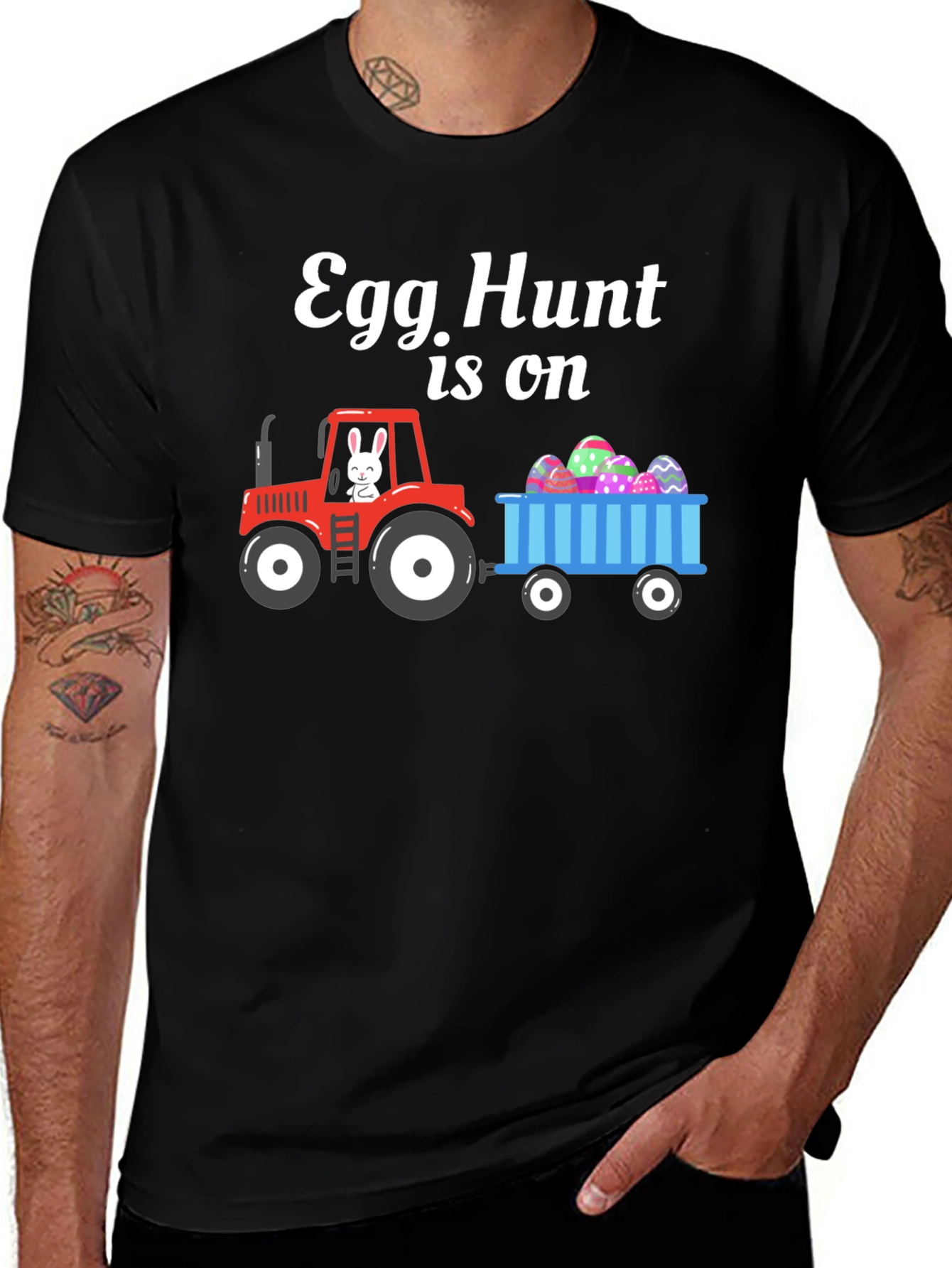 Egg Hunt Tractor T-Shirt