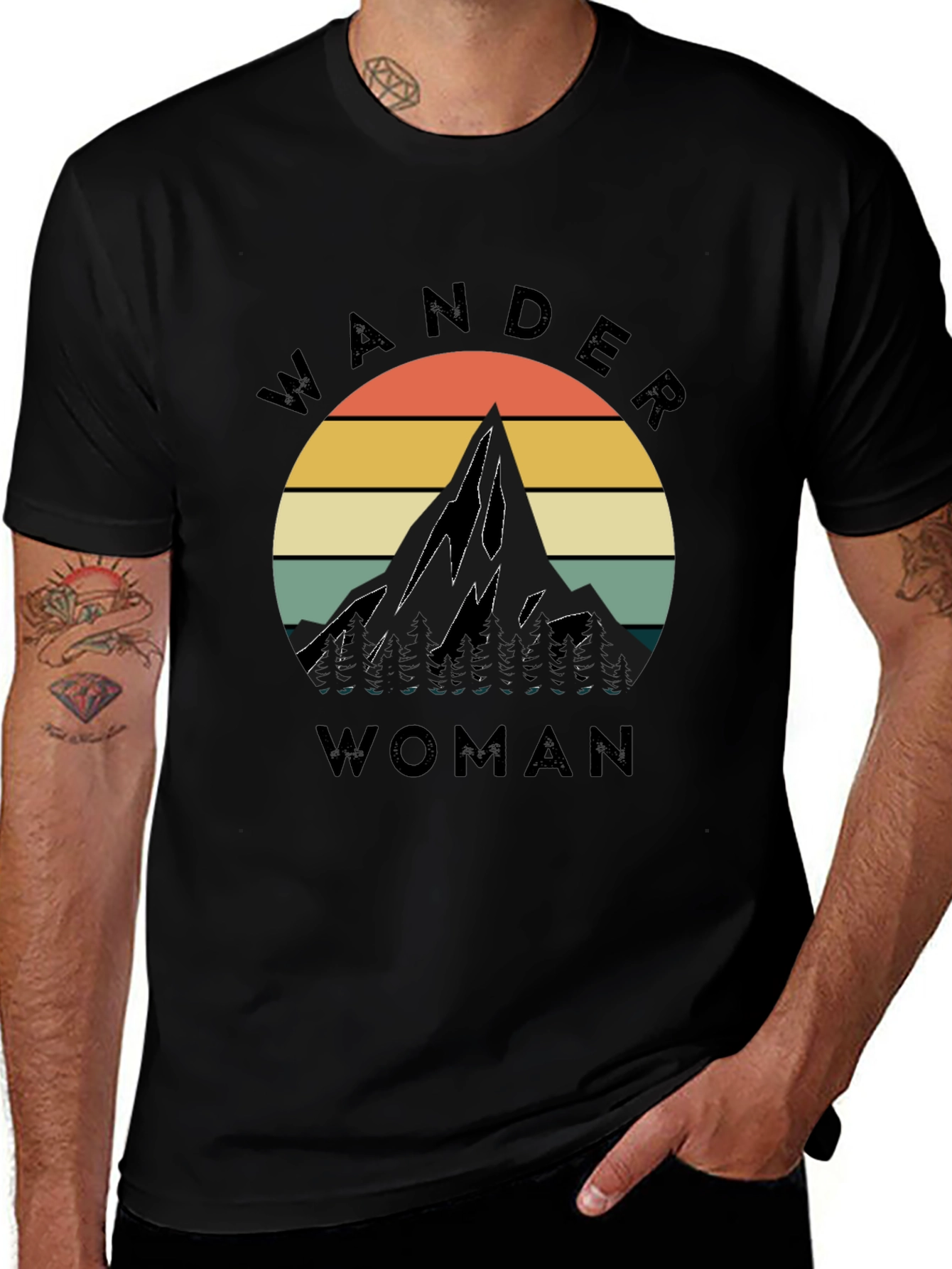 Wander Woman Mountain Graphic Tee