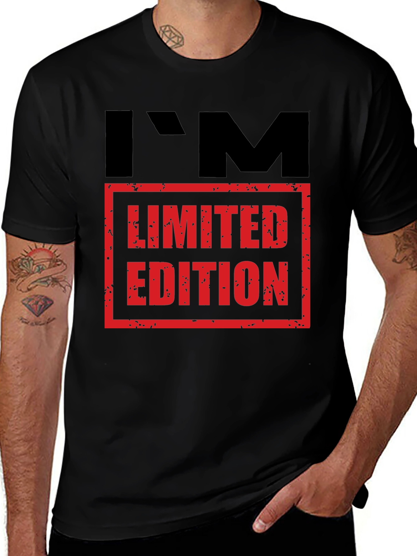 Variant 15 of I'm Limited Edition Graphic Tee - Black