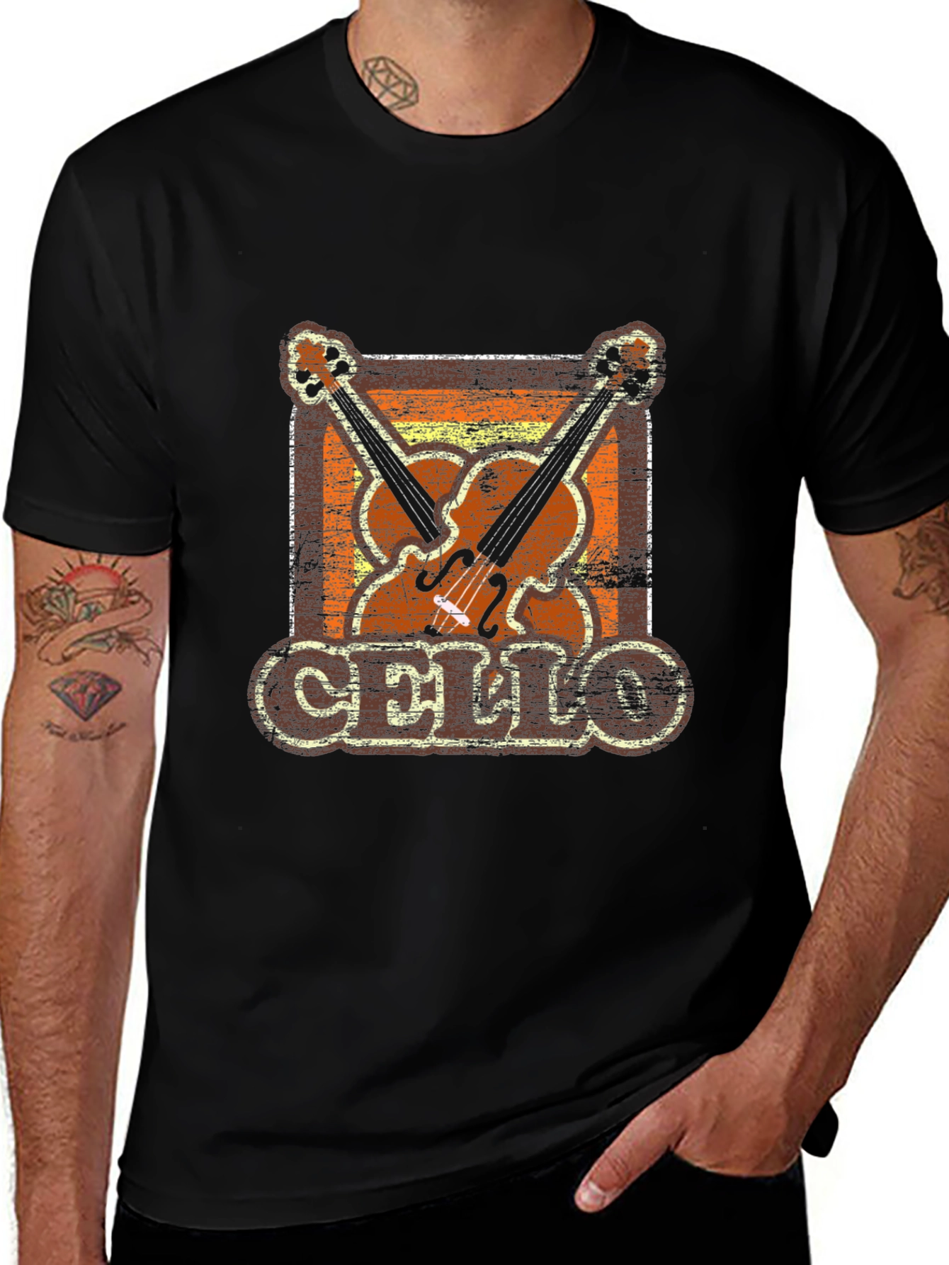 Variant 6 of Vintage Cello Graphic T-Shirt