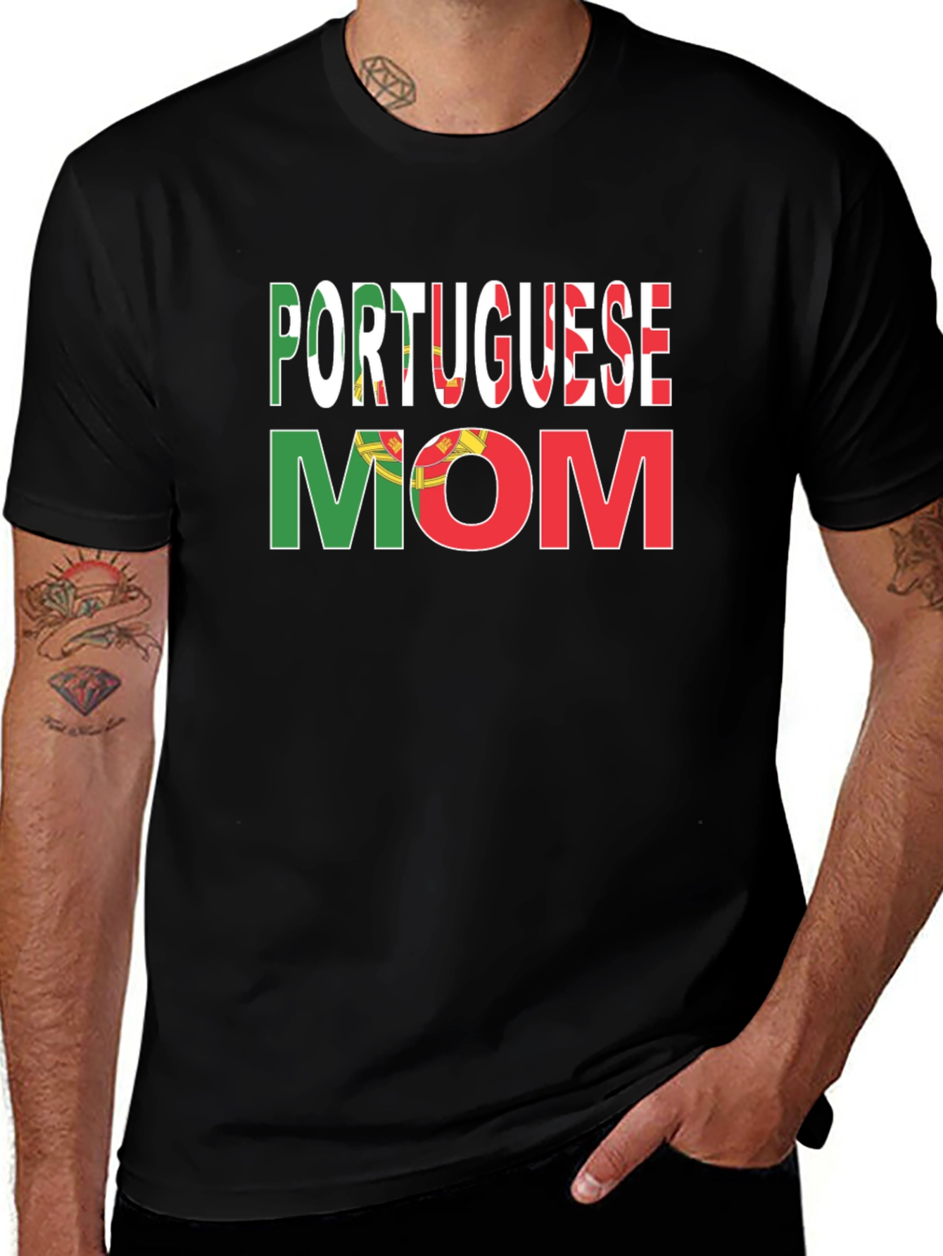 Portuguese Mom Graphic T-Shirt