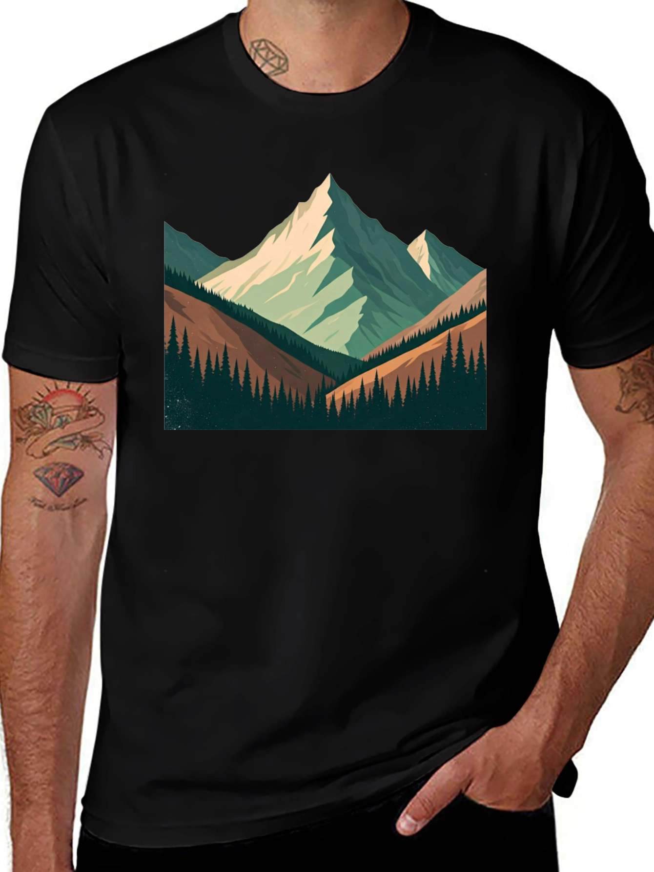 Variant 26 of Mountain Vista Graphic T-Shirt