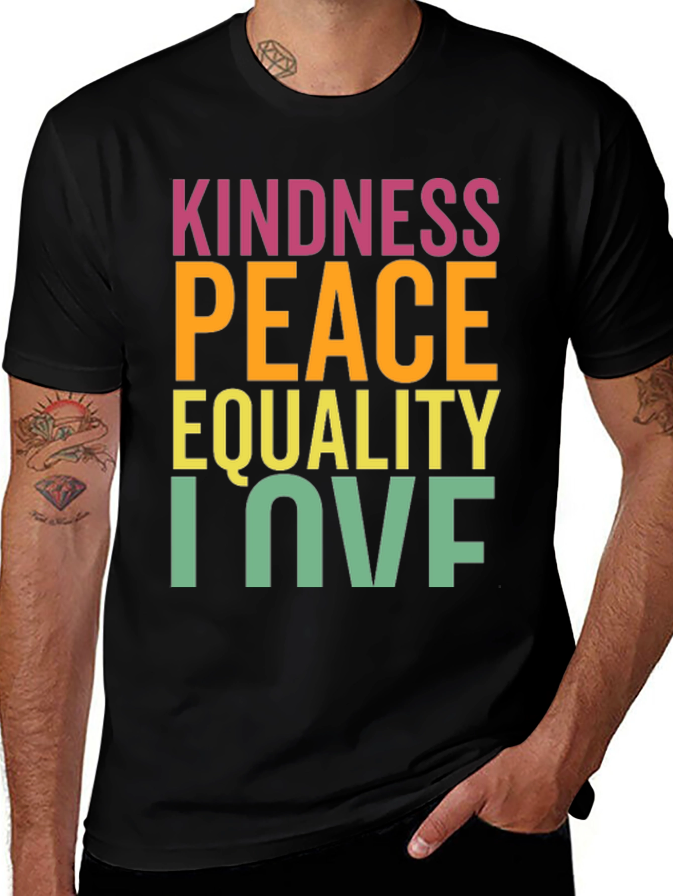 Variant 16 of Kindness Peace Equality Love Graphic T-Shirt