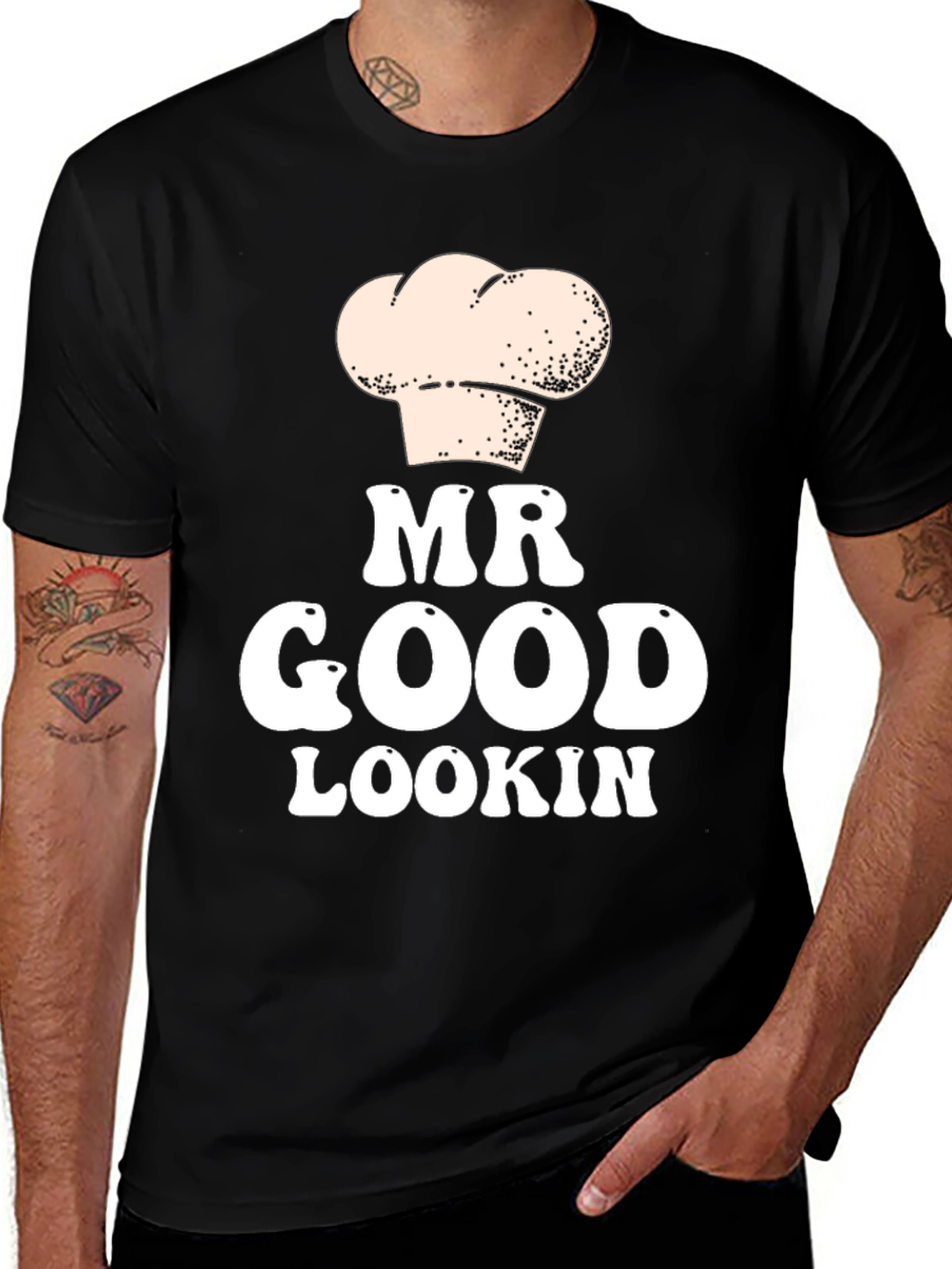 Variant 22 of Mr Good Lookin' Chef Hat T-Shirt