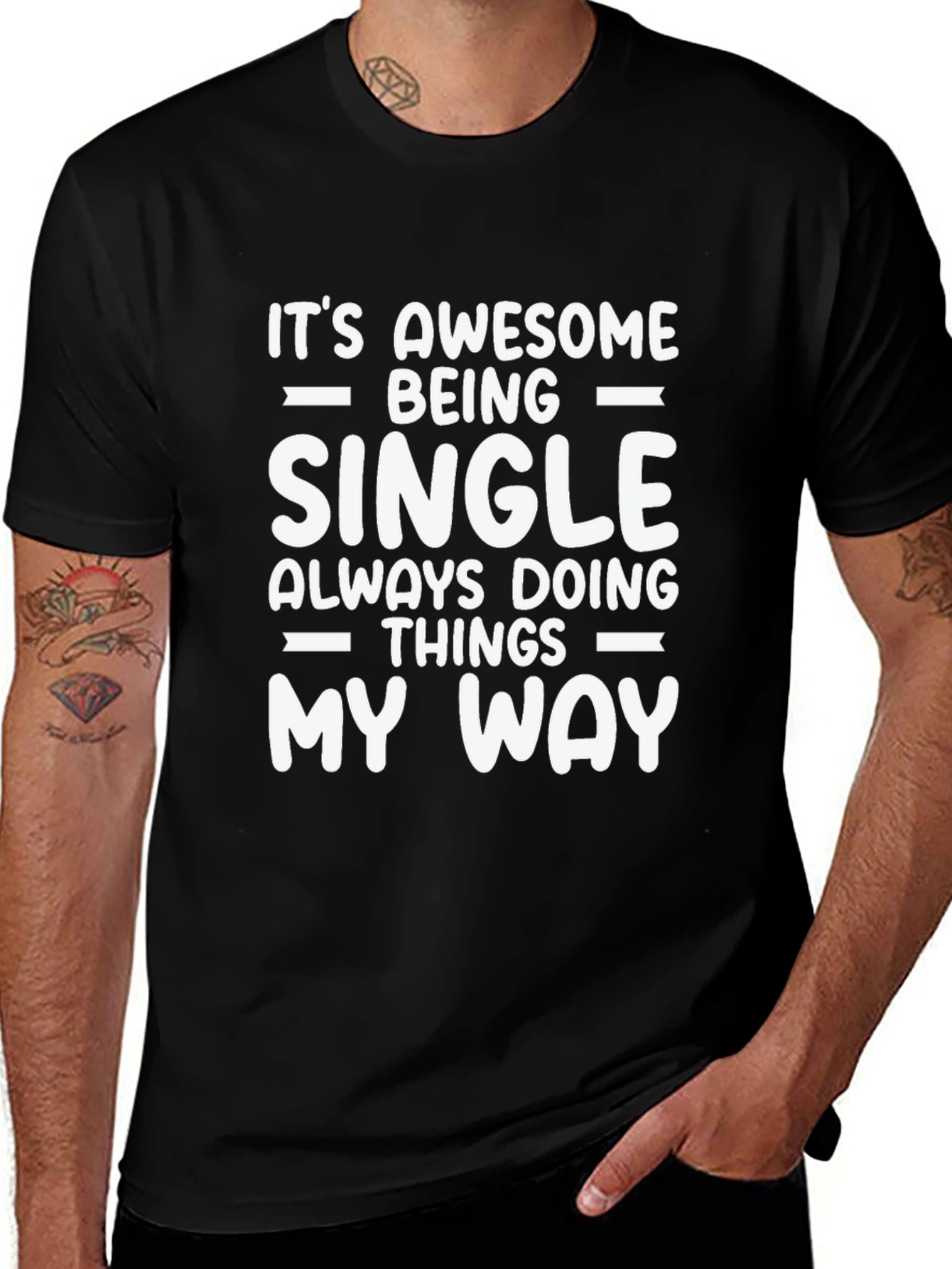 Variant 16 of Awesome Single Life T-Shirt