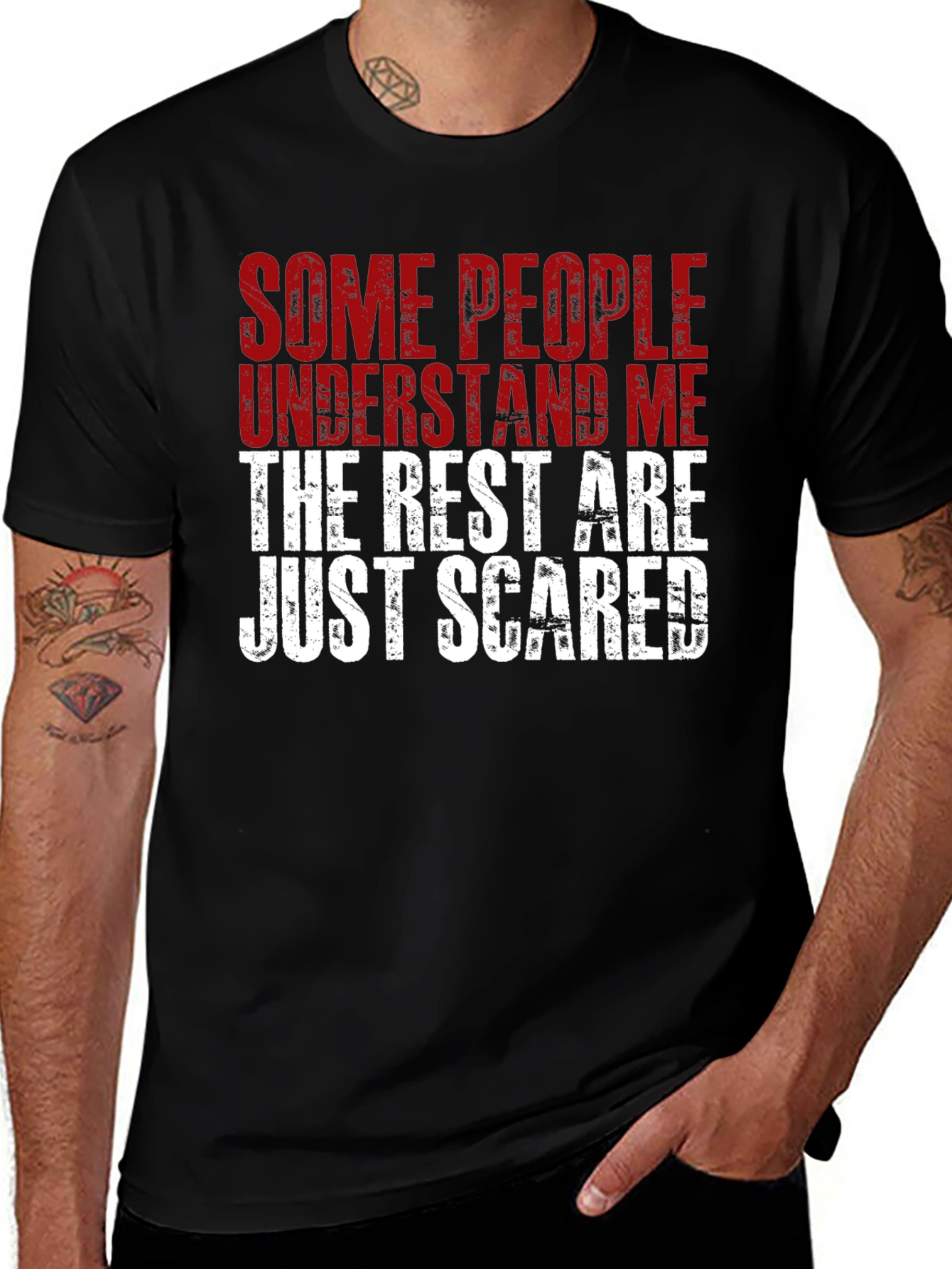 Variant 14 of Funny Statement Graphic T-Shirt - Some People Understand Me