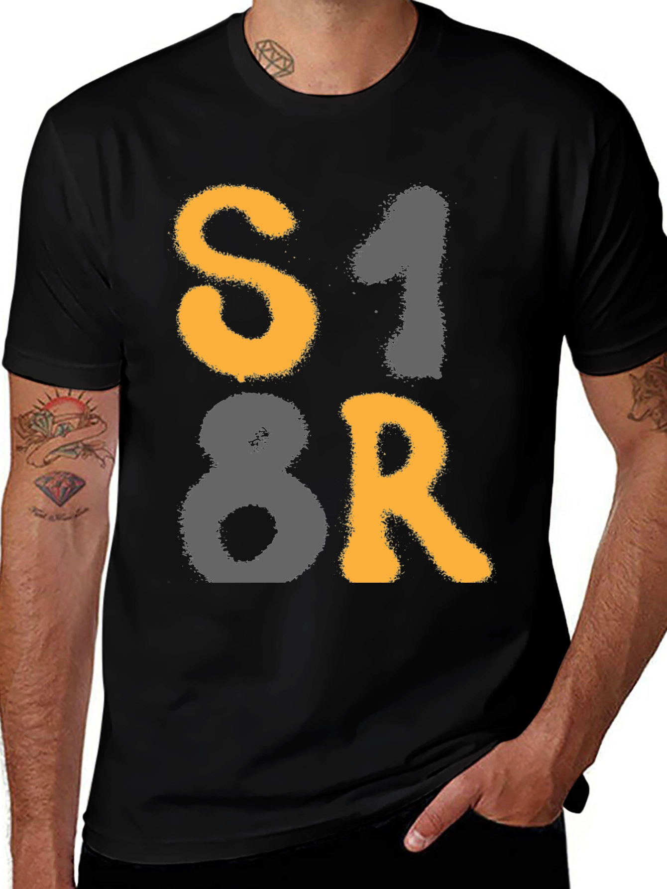 Variant 5 of S18R Black T-Shirt
