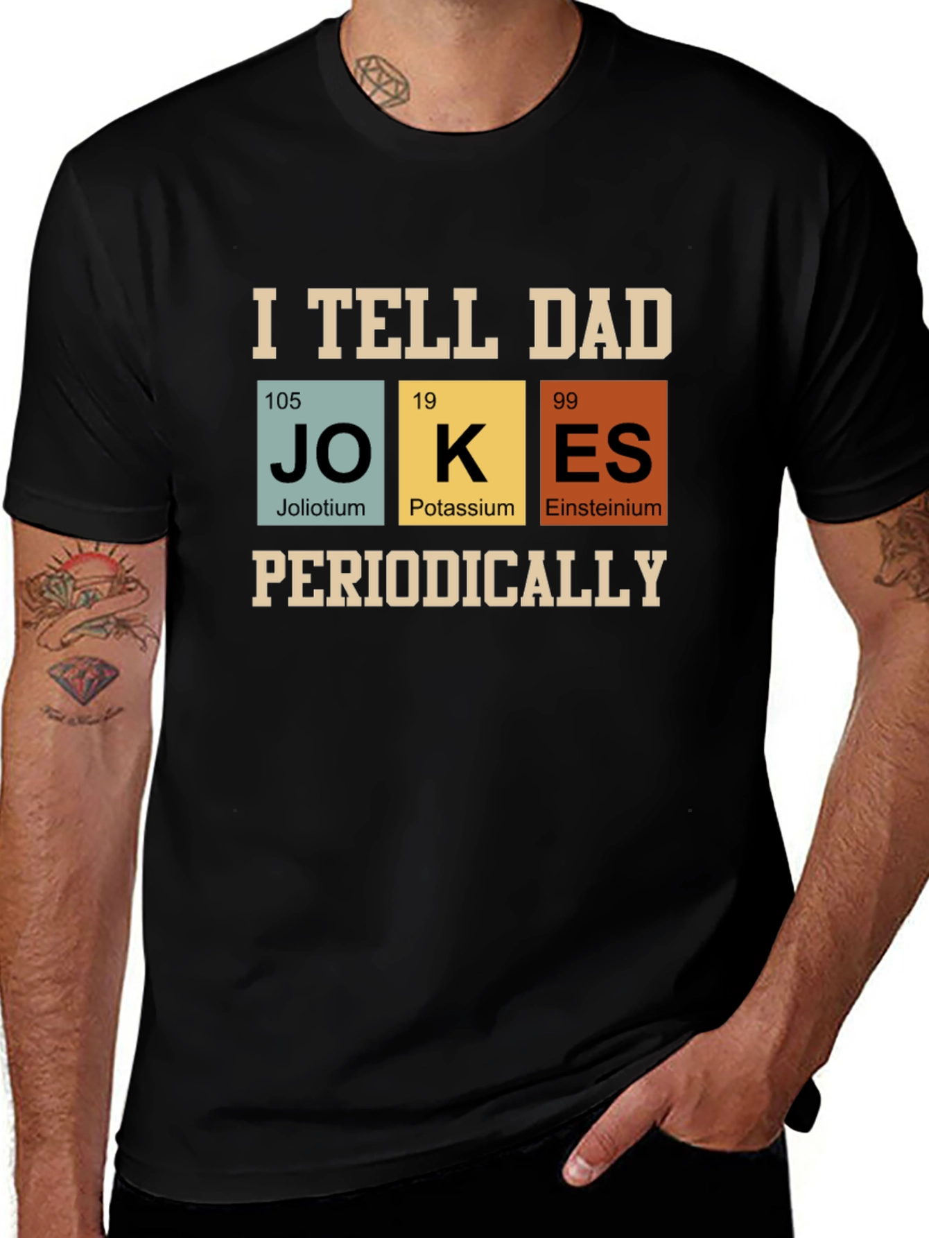 I Tell Dad Jokes Periodically T-Shirt - Funny Chemistry Pun