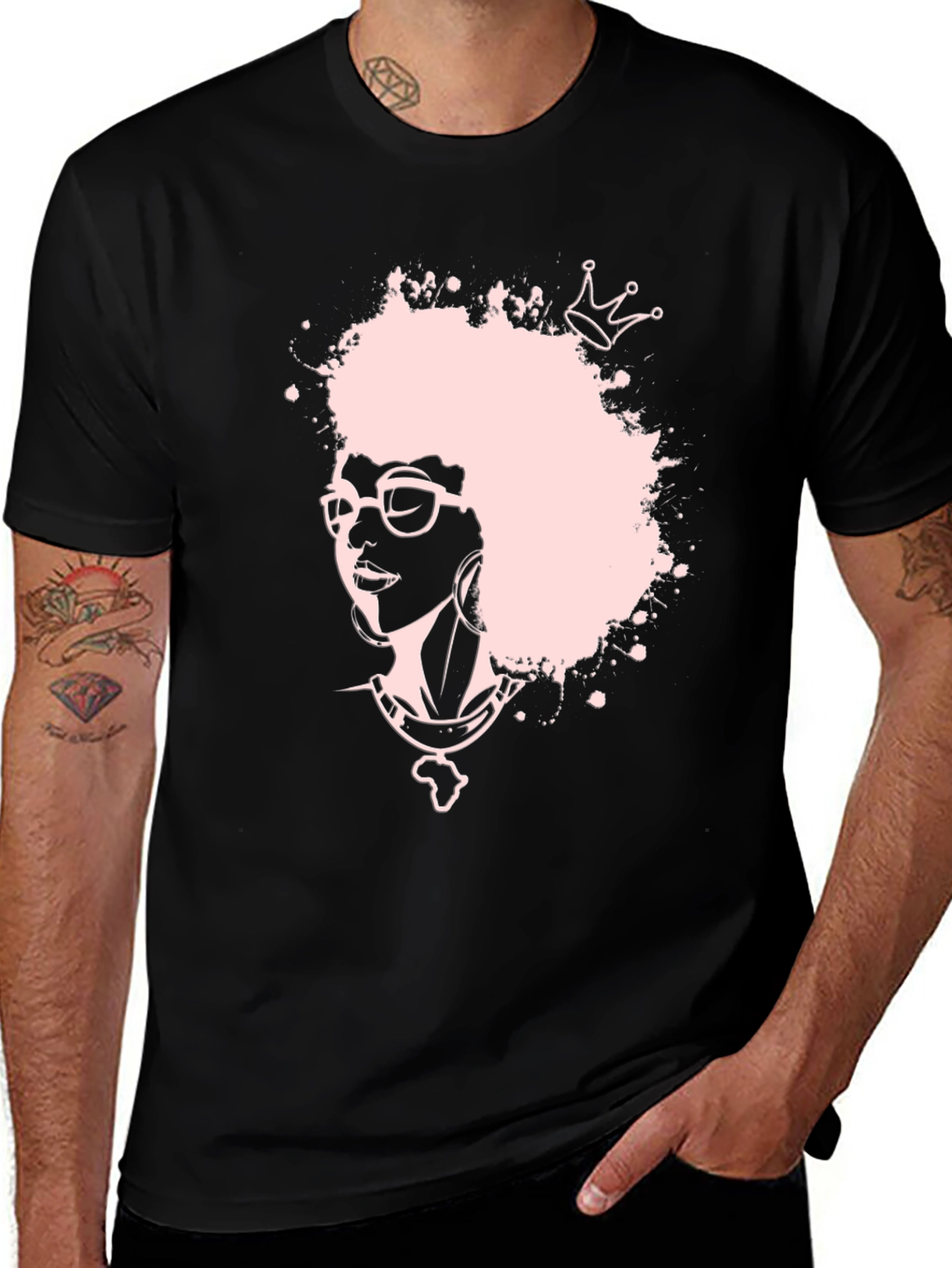 Variant 21 of Afro Queen Graphic Tee