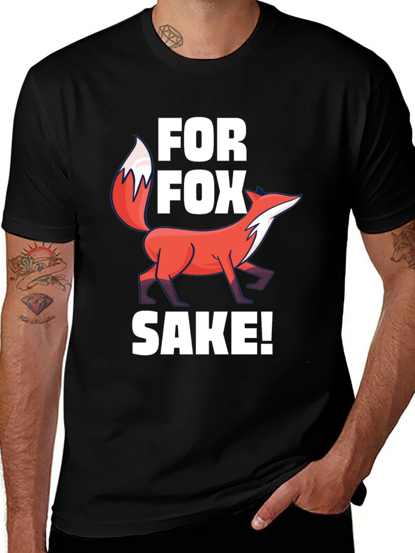 For Fox Sake T-Shirt - Funny Animal Graphic Tee
