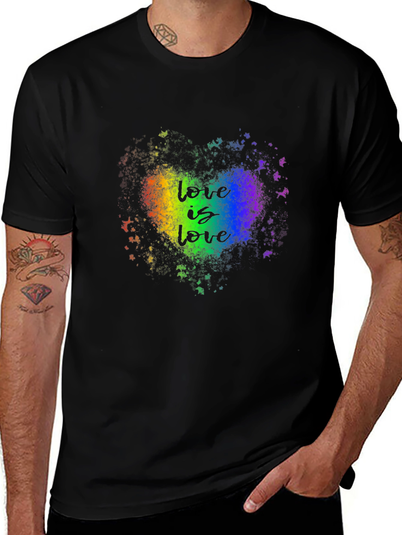 Variant 25 of Love Is Love Rainbow Heart T-Shirt