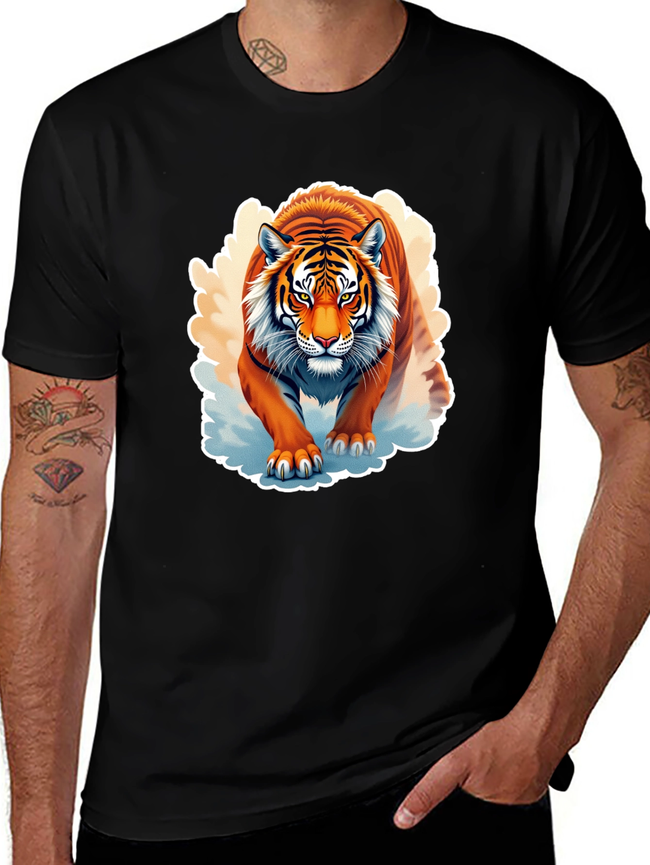 Variant 30 of Tiger Graphic T-Shirt - Fierce Animal Design