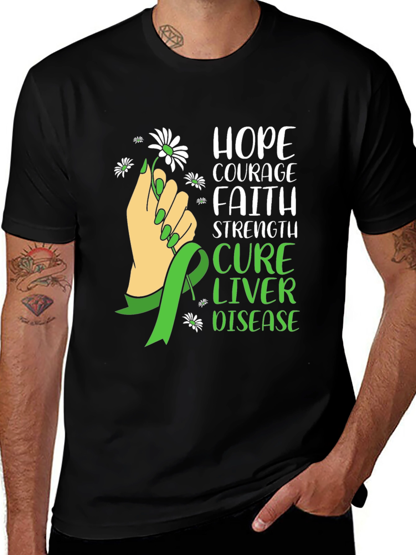 Hope Cure Liver Disease Awareness T-Shirt