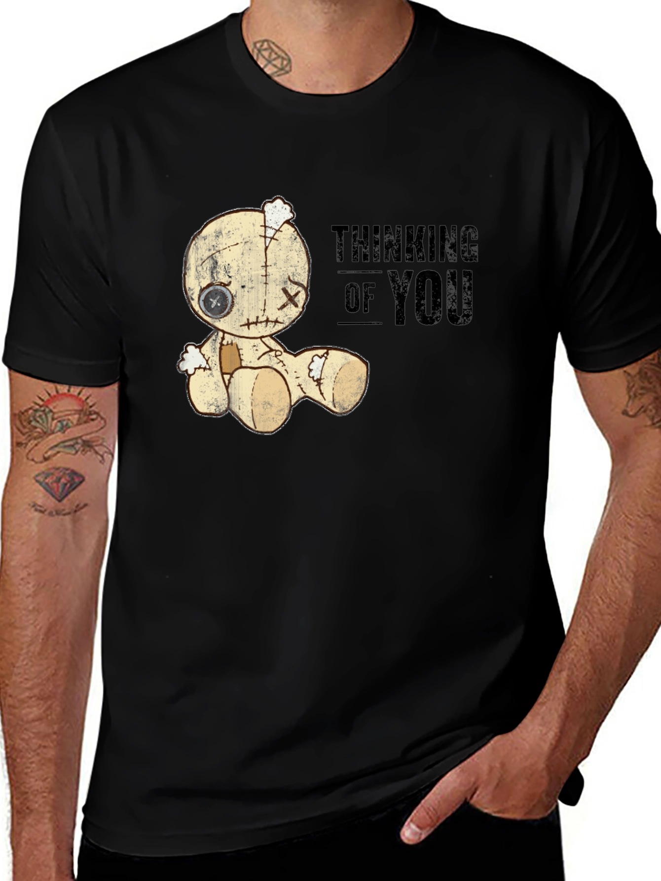 Thinking of You Voodoo Doll Graphic T-Shirt