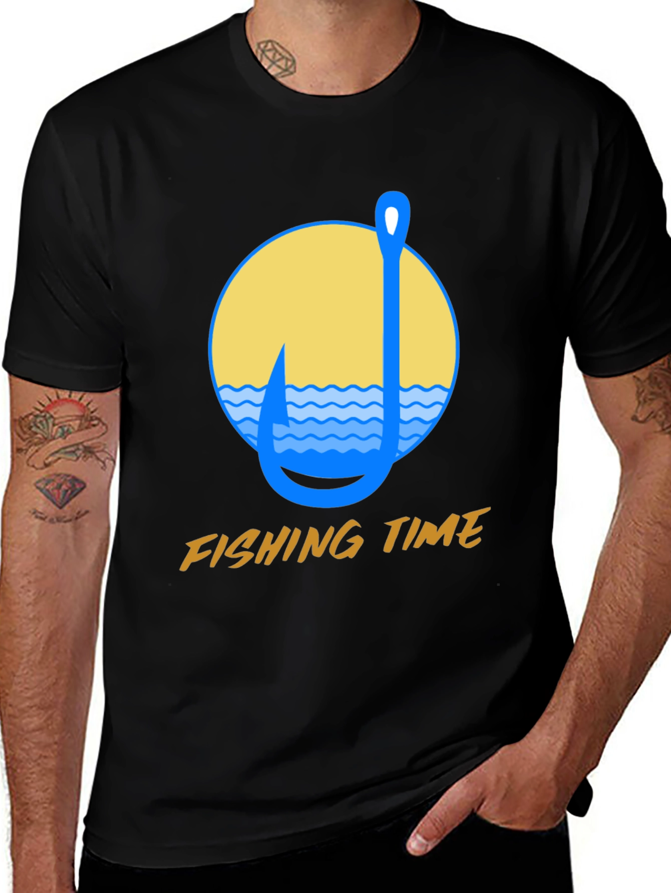 Fishing Time Graphic T-Shirt