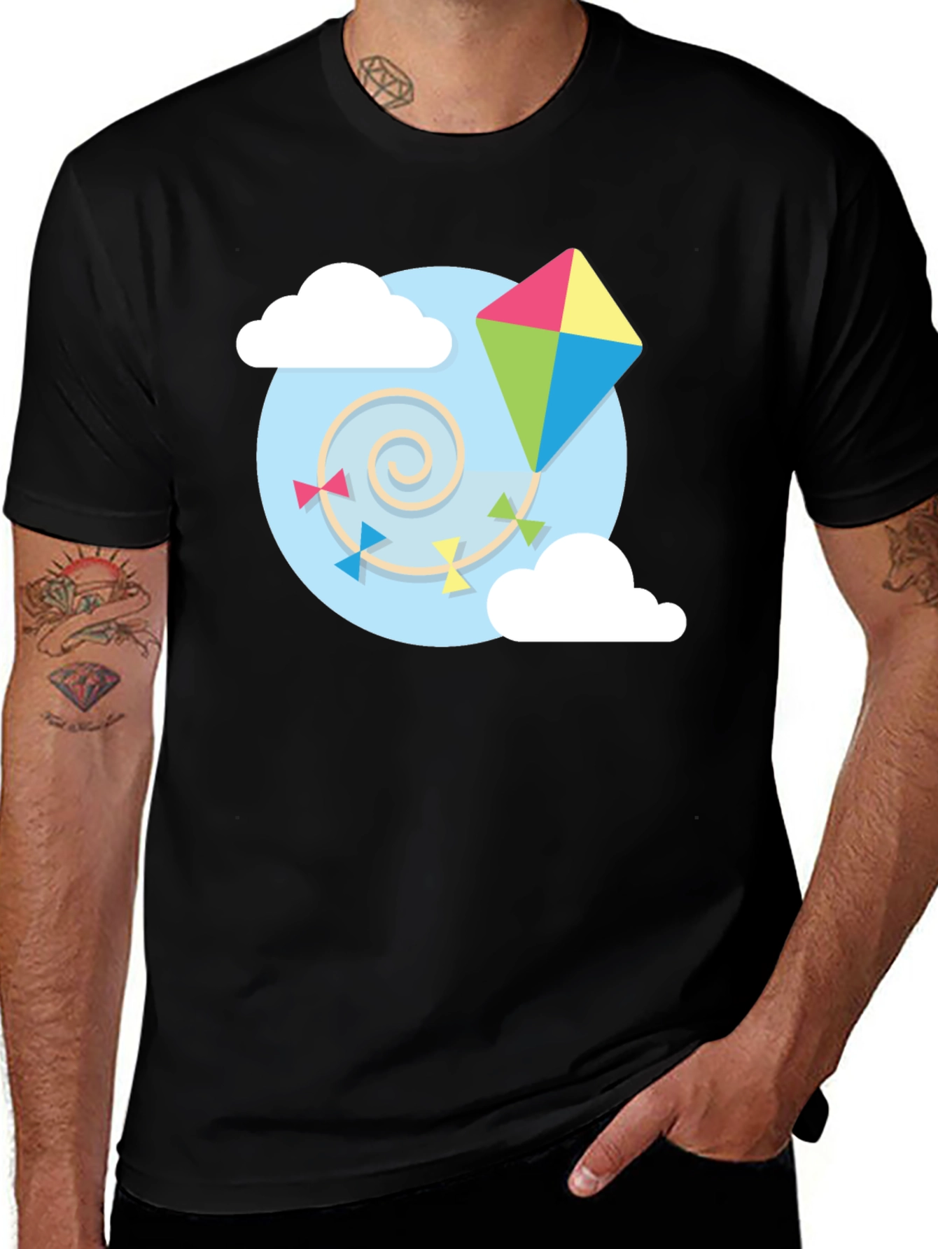 Variant 16 of Kite Graphic Tee - Sky High Style!