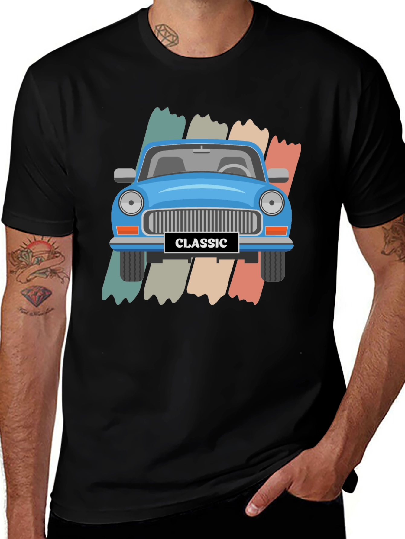 Variant 22 of Classic Car Graphic Tee - Retro Style
