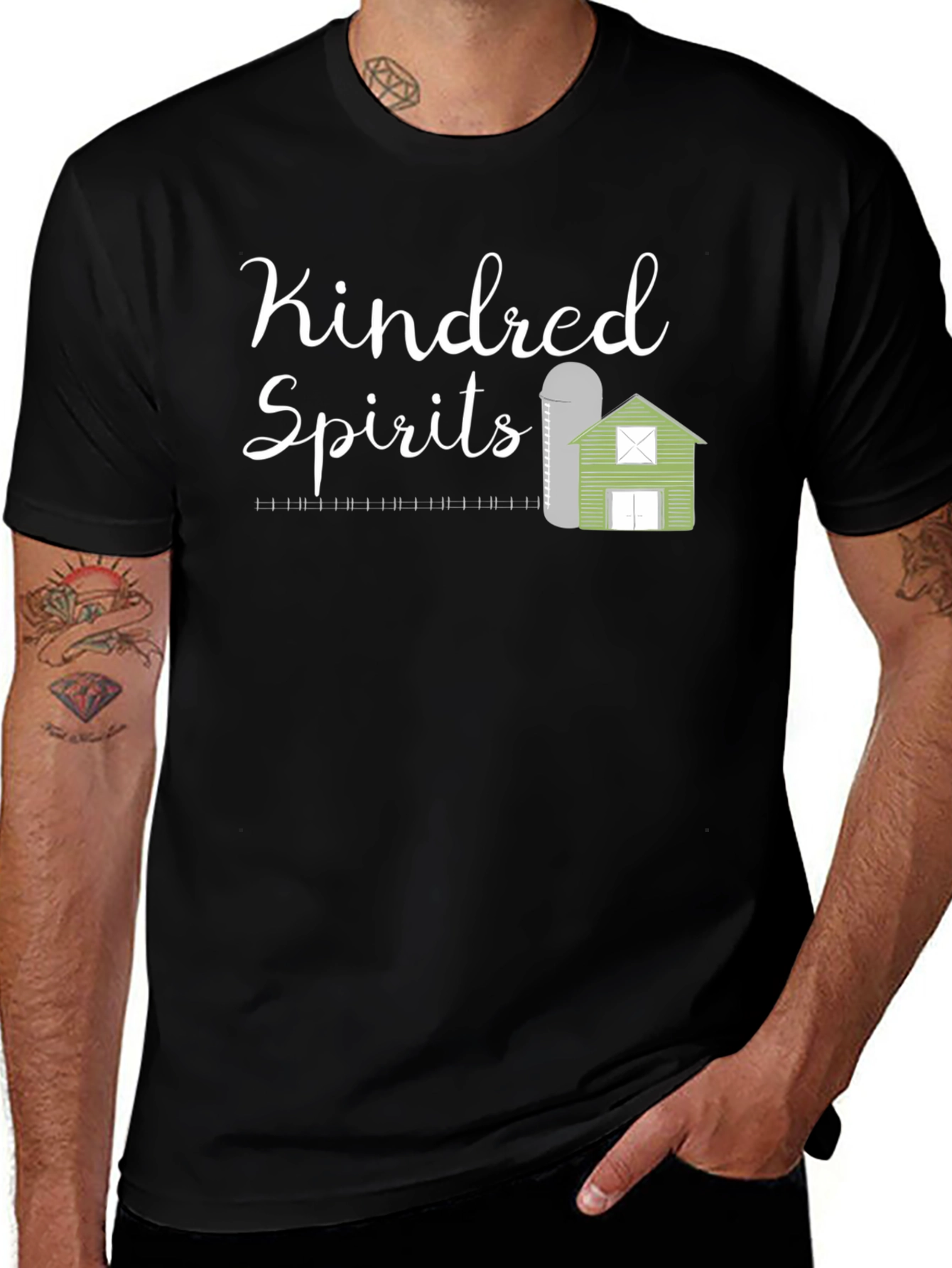 Variant 26 of Kindred Spirits Graphic Tee - Farmhouse Style