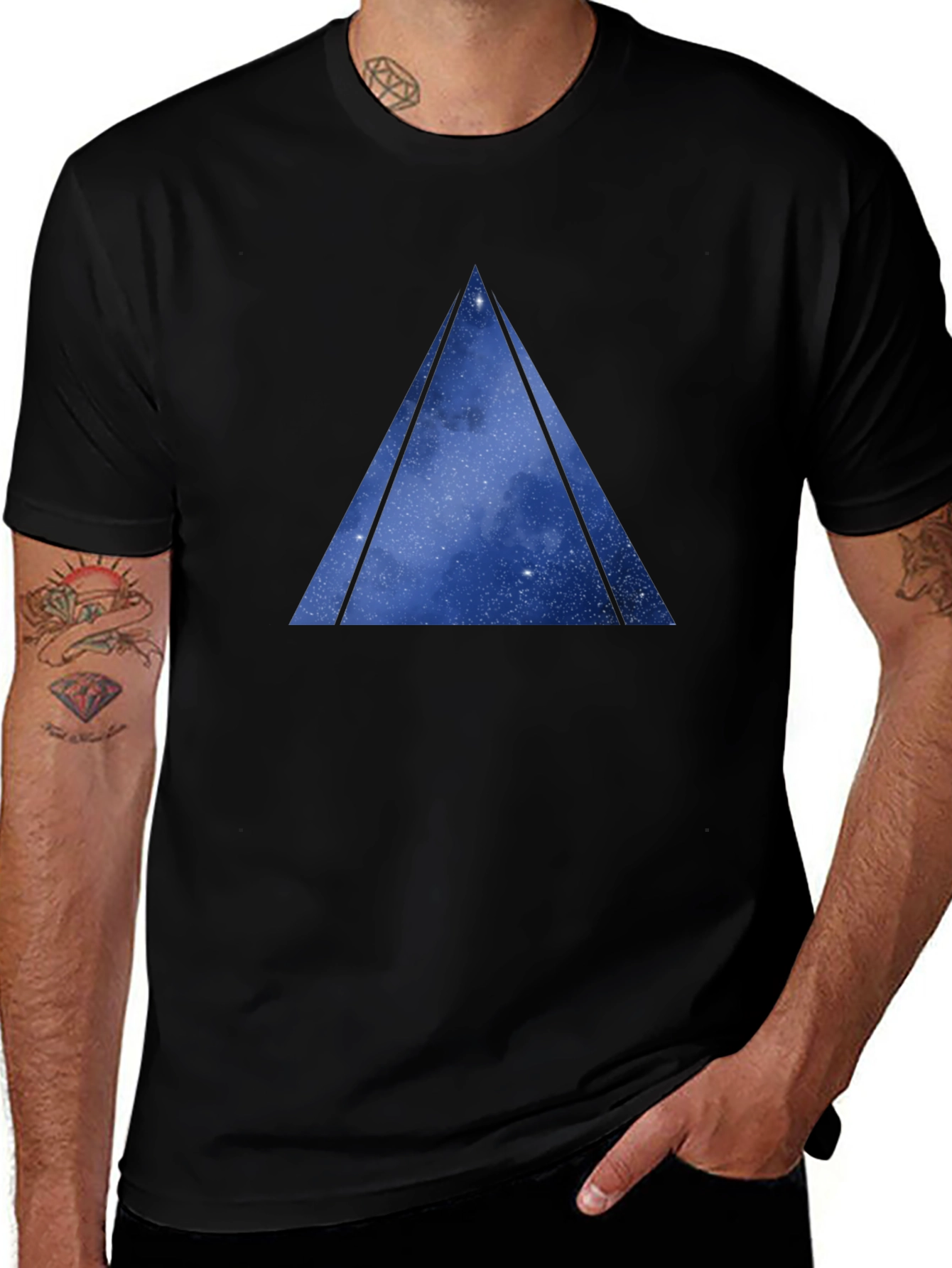 Variant 15 of Cosmic Triangle Graphic T-Shirt