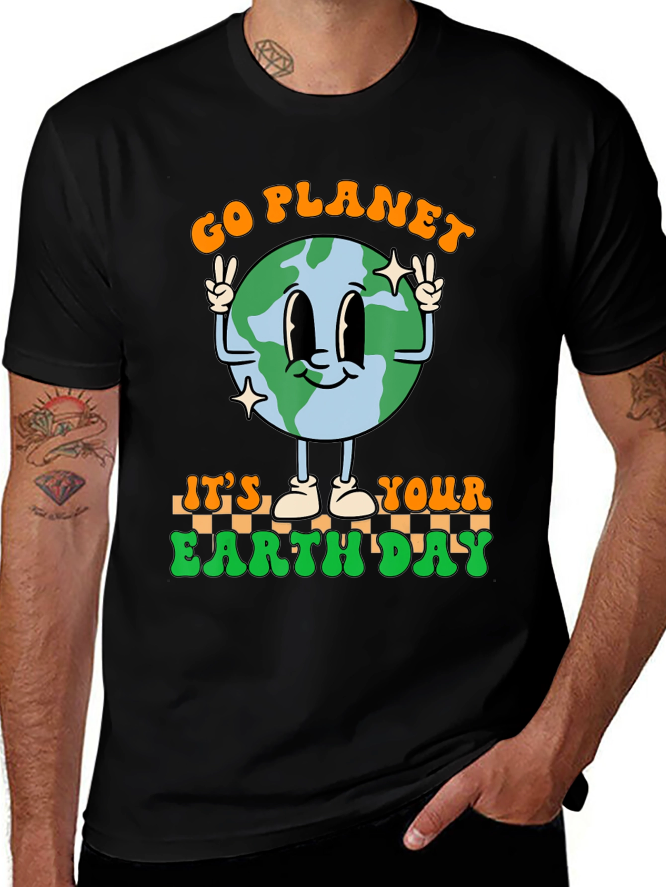 Go Planet Earth Day Retro T-Shirt