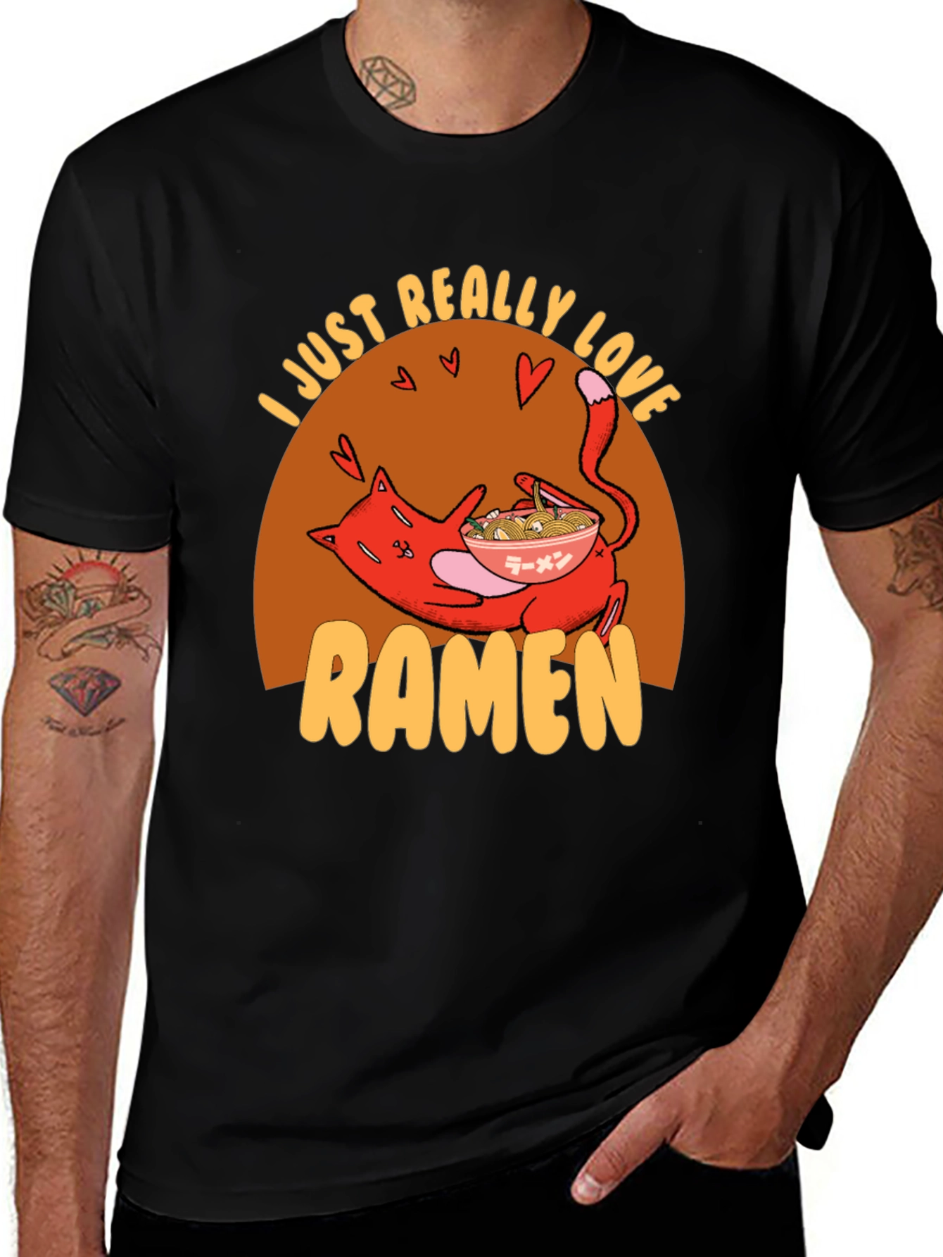 Variant 19 of I Just Really Love Ramen T-Shirt - Cat Lover Tee
