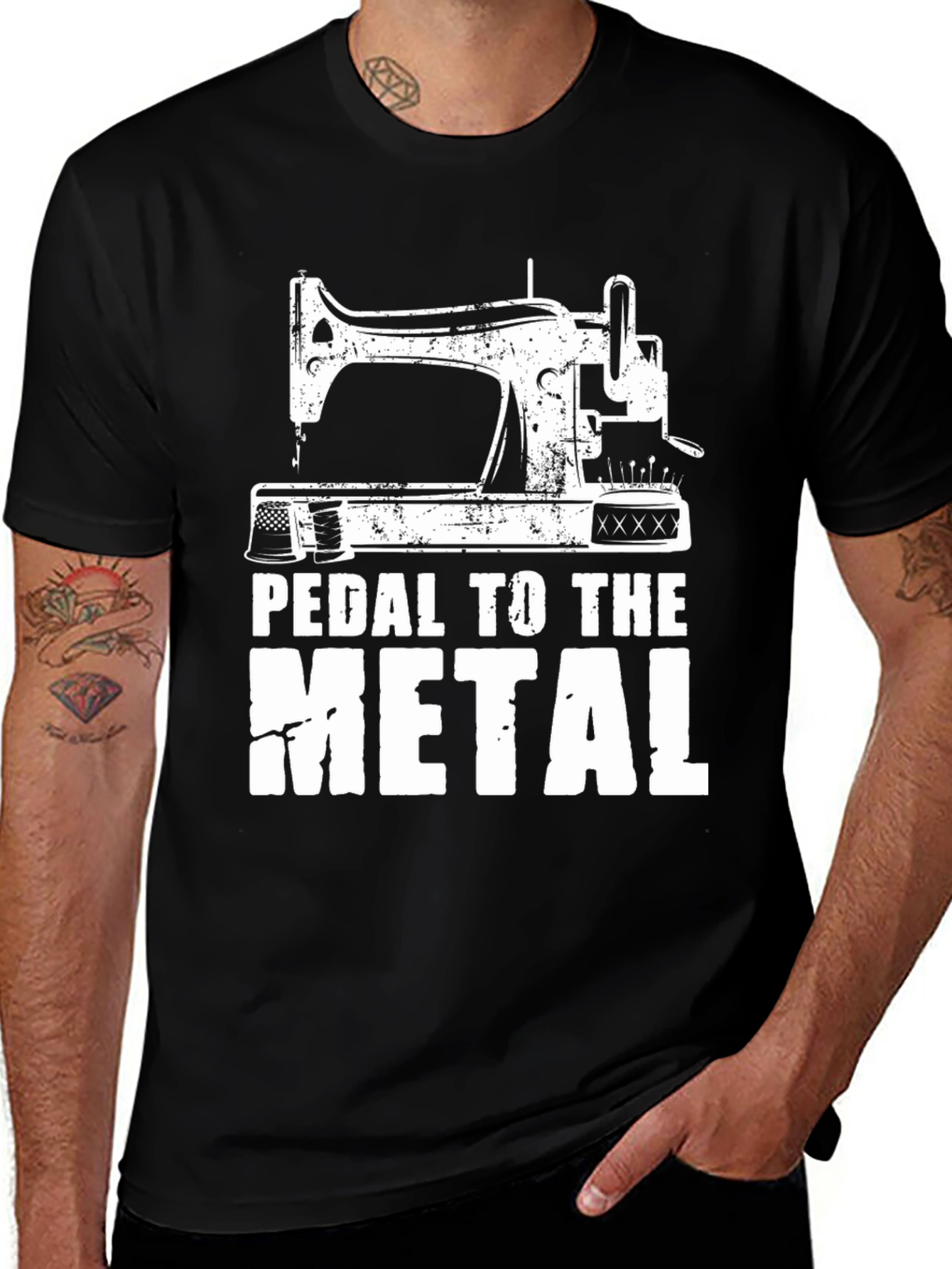 Variant 5 of Pedal to the Metal Sewing T-Shirt