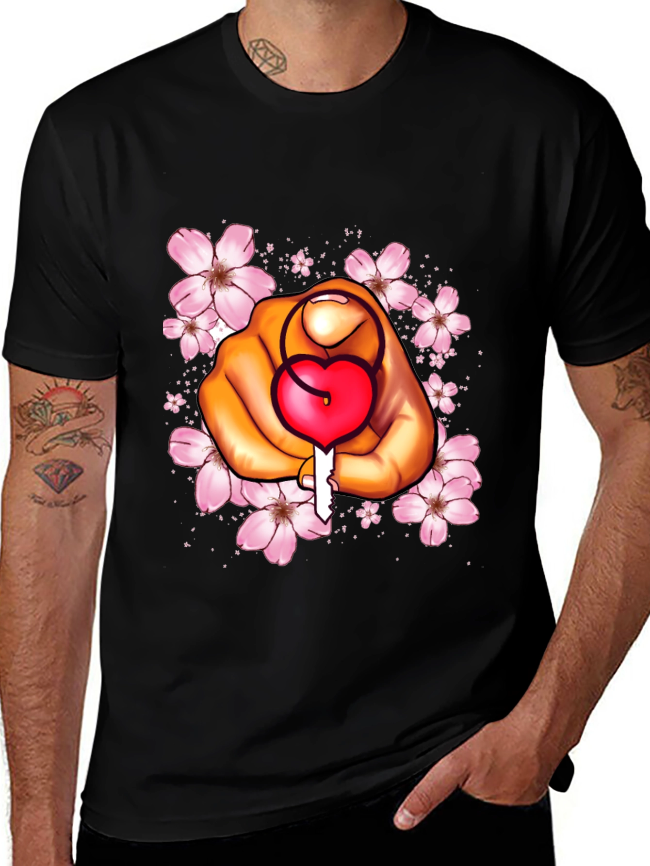 Variant 20 of Heart Lock Key T-Shirt - Love Unlocked