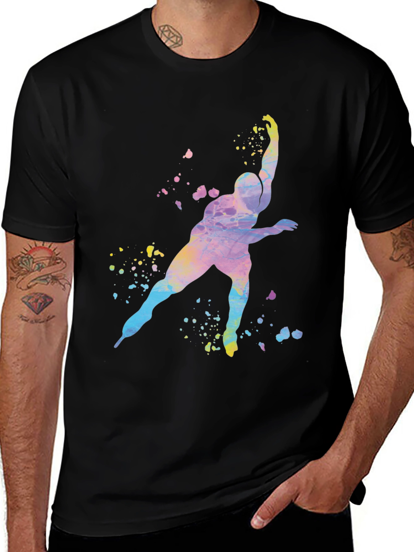 Variant 15 of Watercolor Skater Graphic T-Shirt