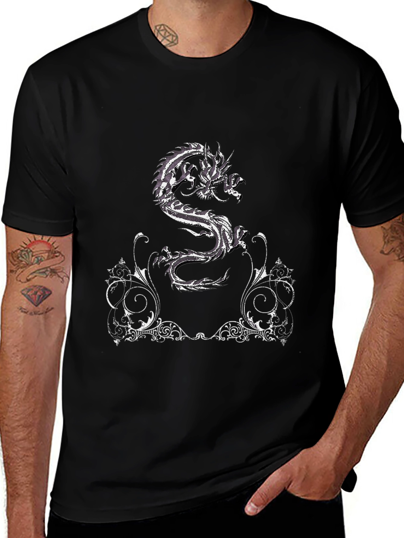 Dragon Graphic Black T-Shirt