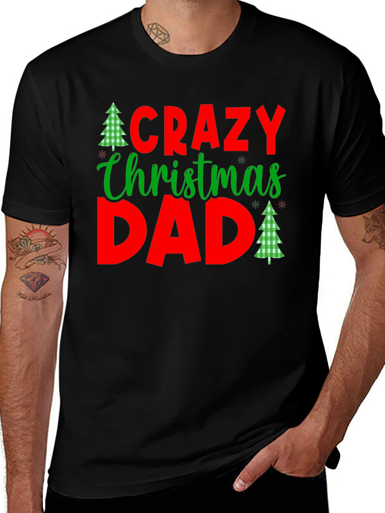 Crazy Christmas Dad T-Shirt Holiday Apparel