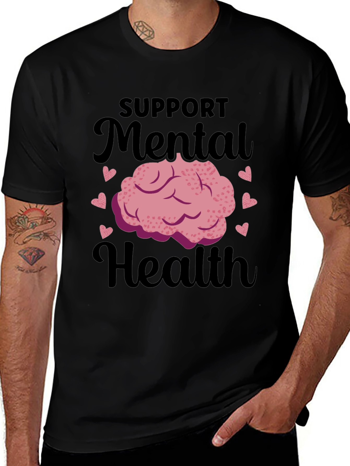 Variant 4 of Support Mental Health T-Shirt