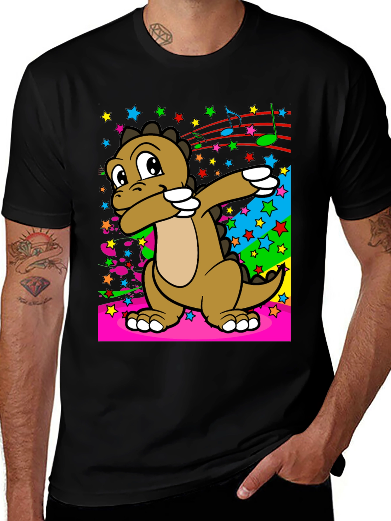 Variant 21 of Dabbing Dinosaur T-Shirt - Fun Graphic Tee