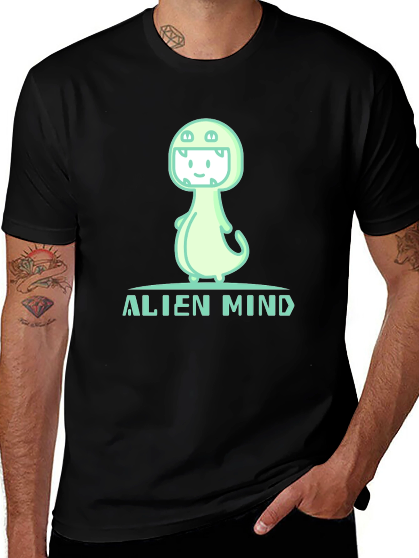 Alien Mind Graphic Tee - Unique Design