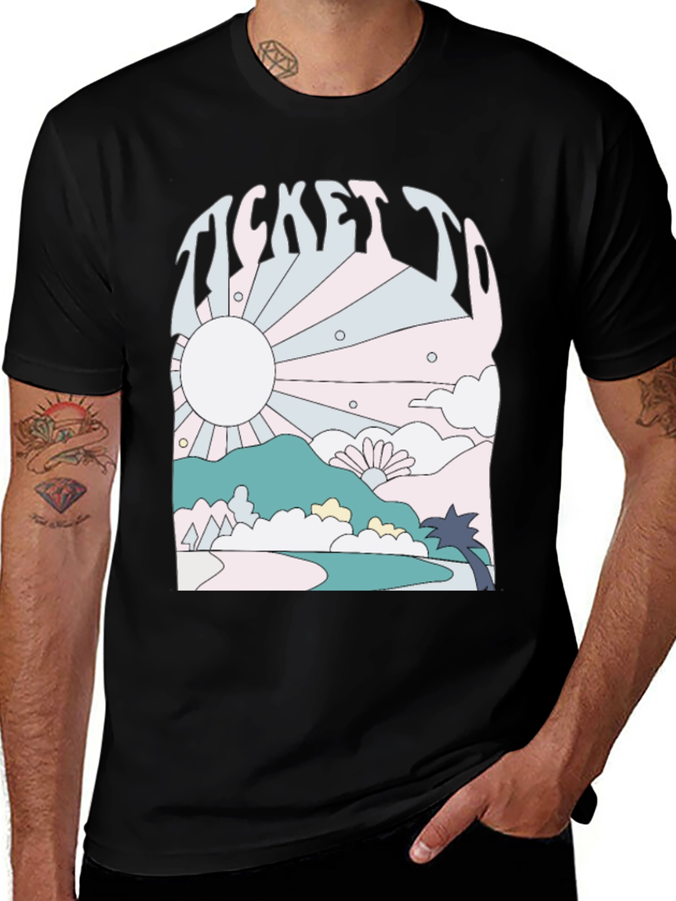 Variant 8 of Ticket To Paradise T-Shirt - Graphic Tee