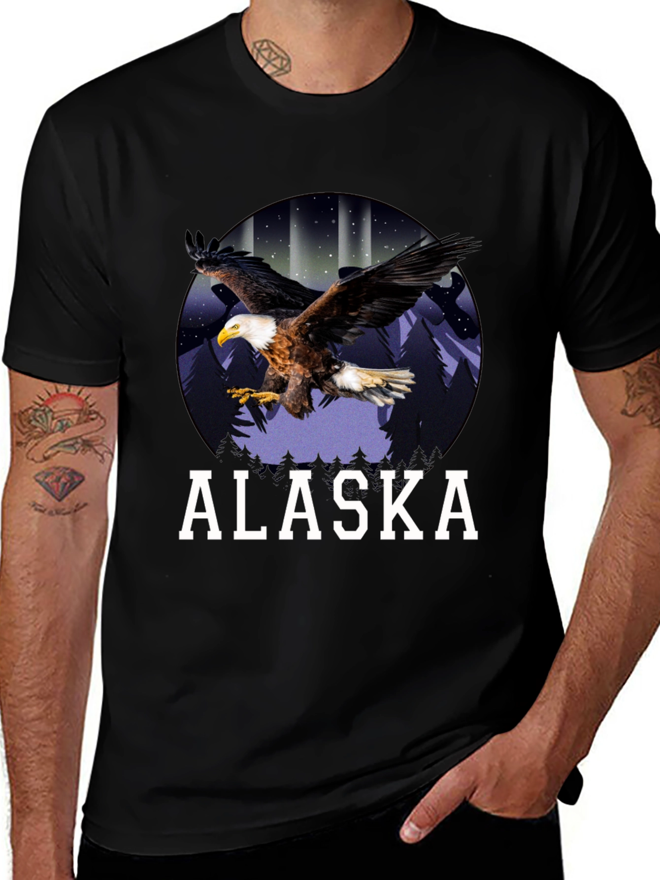 Variant 15 of Alaska Eagle Graphic T-Shirt