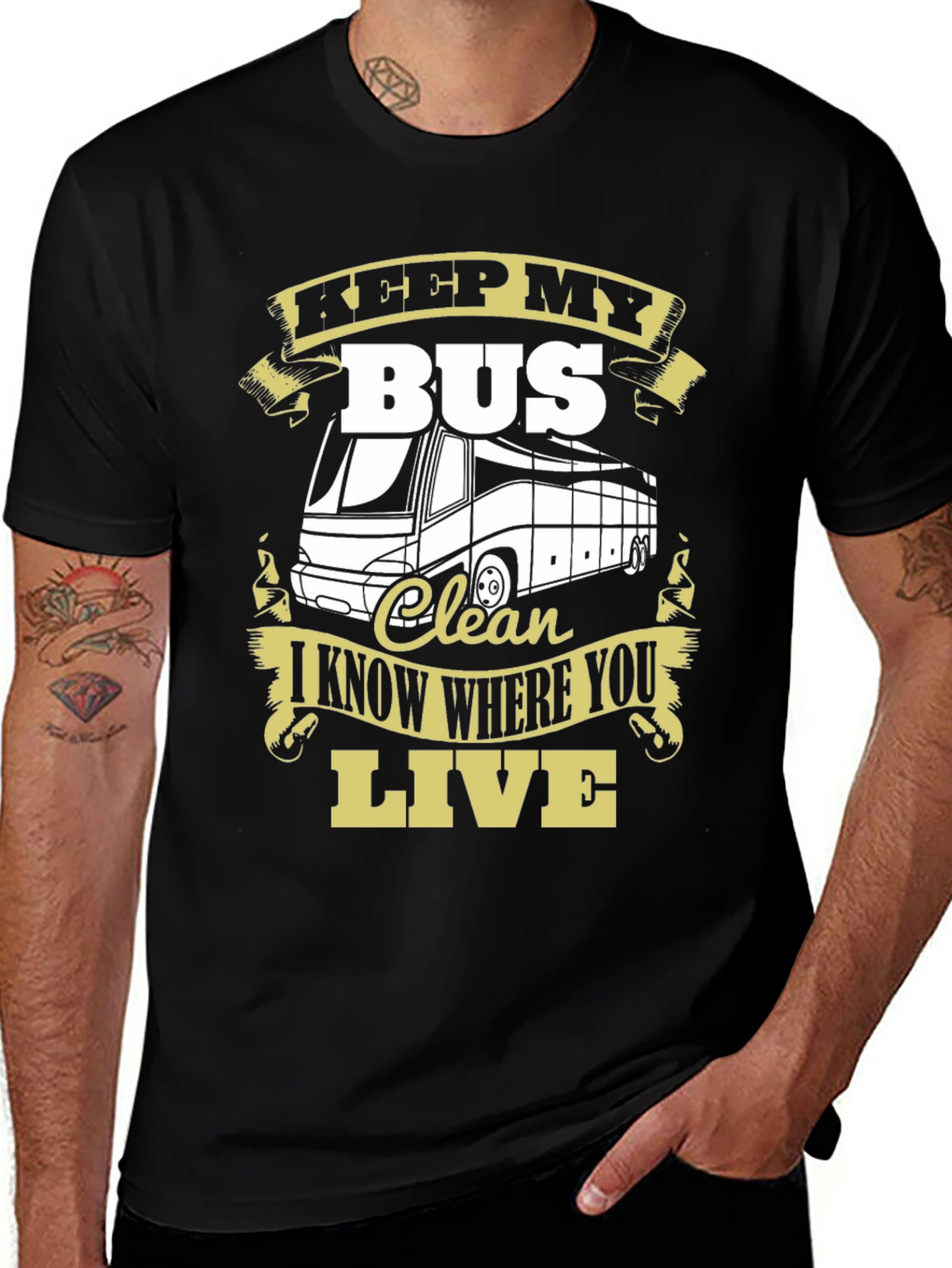 Variant 23 of Keep My Bus Clean T-Shirt