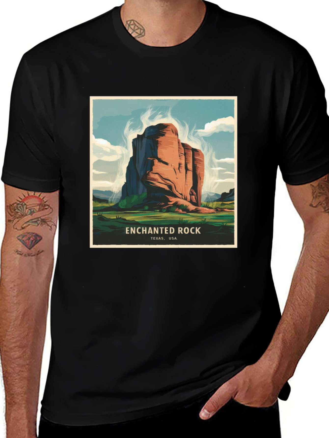 Enchanted Rock T-Shirt - Texas USA Graphic Tee