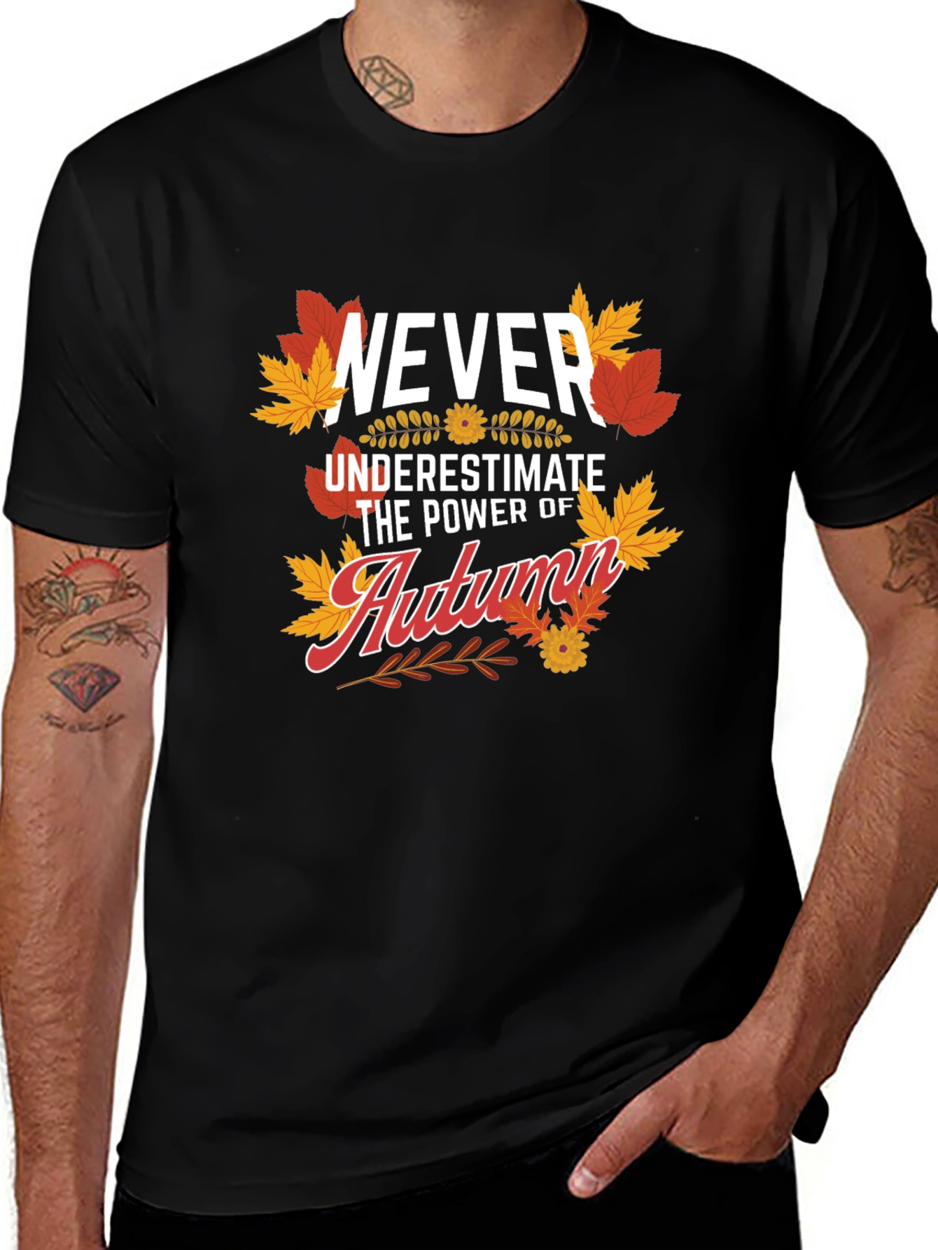 Variant 14 of Never Underestimate The Power Of Autumn T-Shirt
