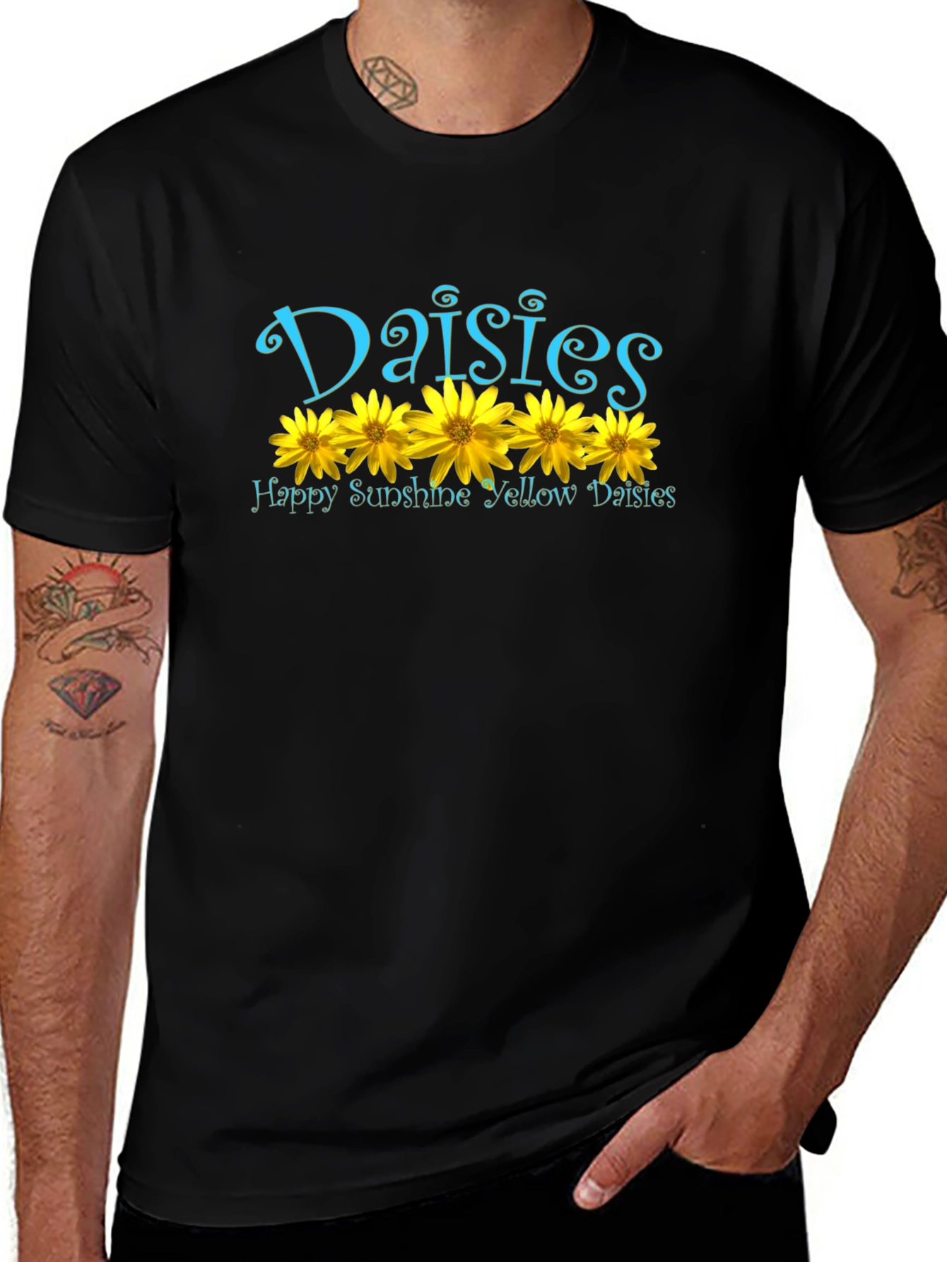 Daisy T-Shirt - Happy Sunshine Yellow Floral Tee