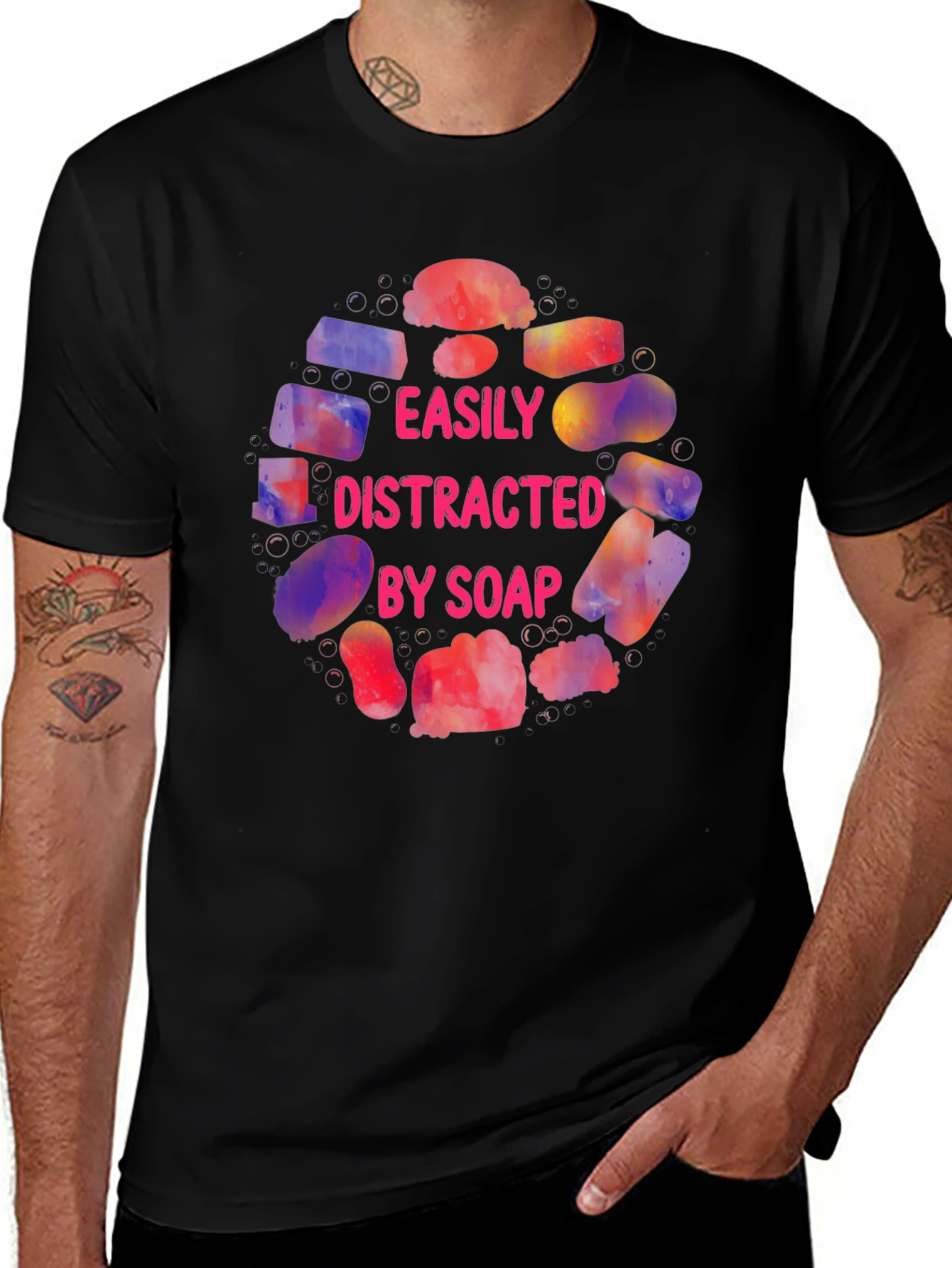 Variant 5 of Easily Distracted By Soap Graphic T-Shirt
